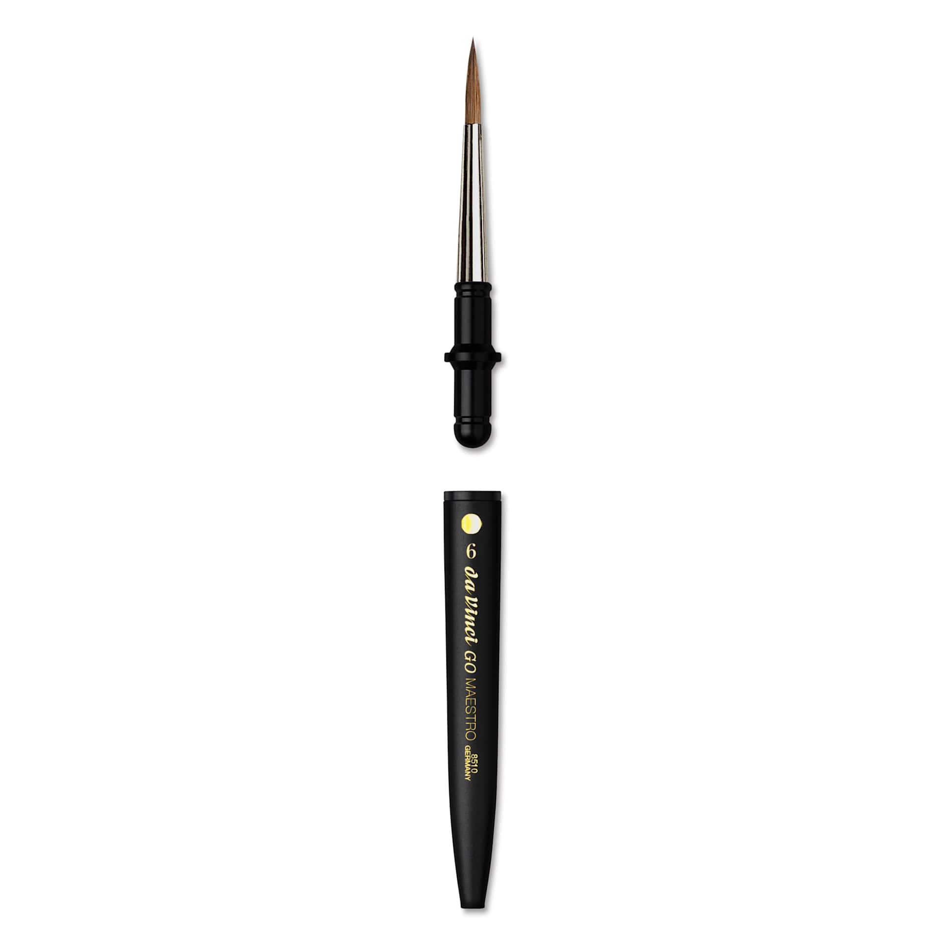 Da Vinci Go Maestro Travel Brush - Round, Size 6, brush removed from handle