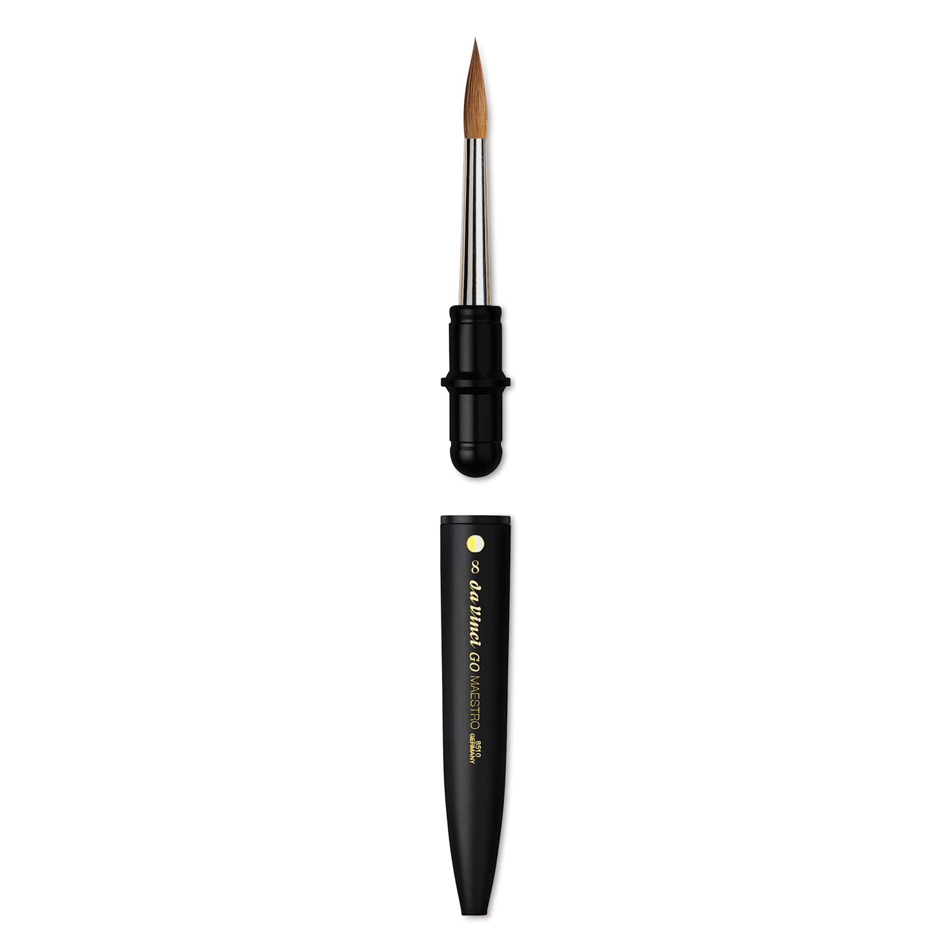 Da Vinci Go Maestro Travel Brush - Round, Size 8, brush removed from handle