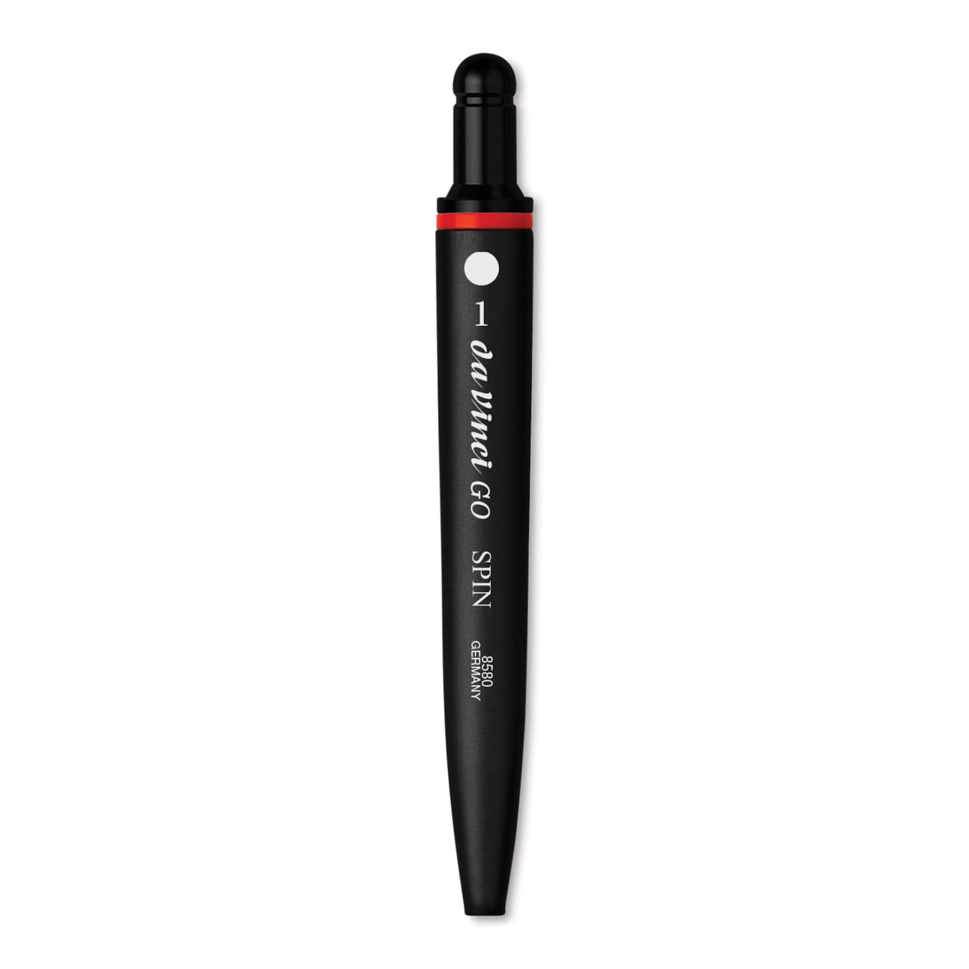 Da Vinci Go Spin Travel Brush - Round, Size 1, brush inside handle