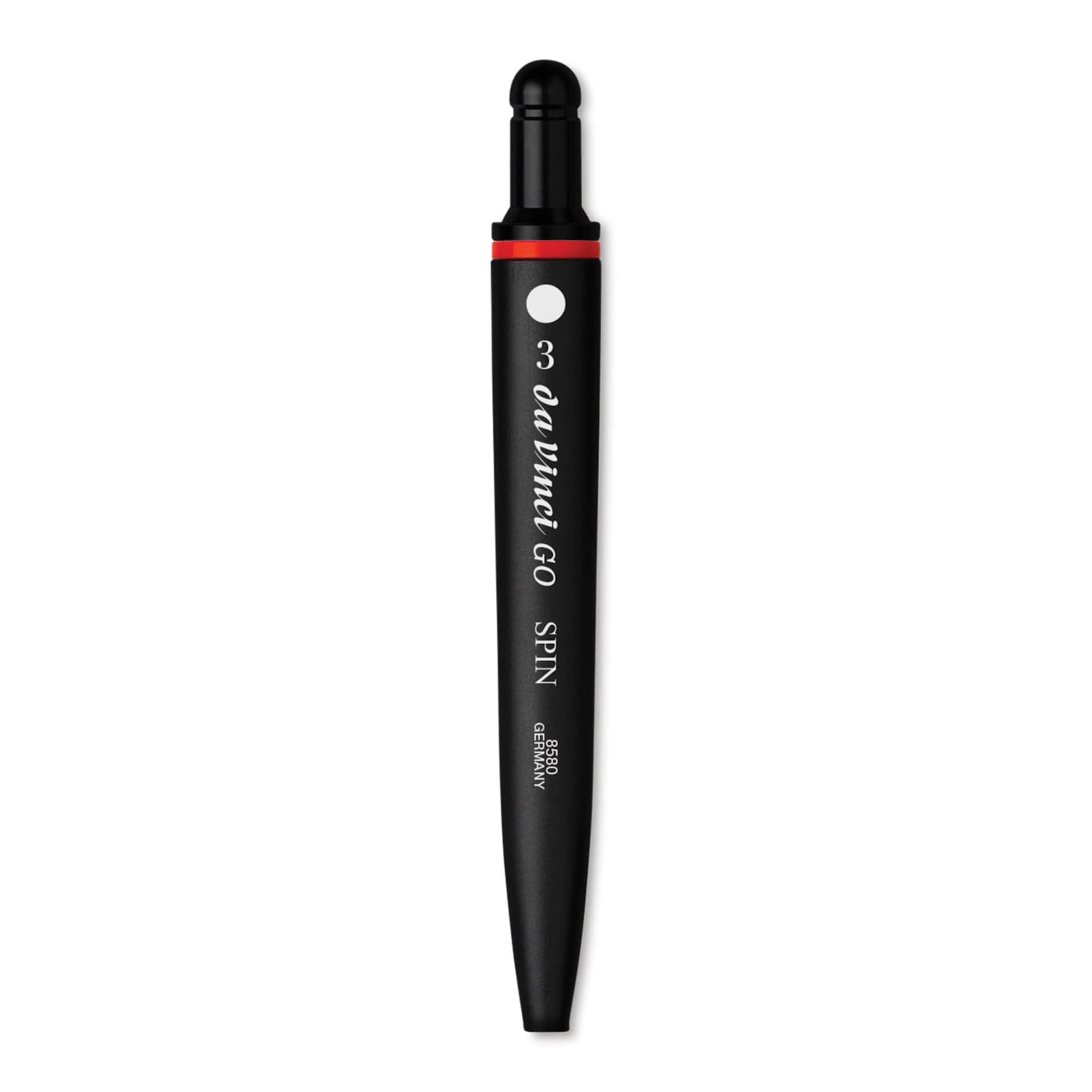 Da Vinci Go Spin Travel Brush - Round, Size 3, brush inside handle