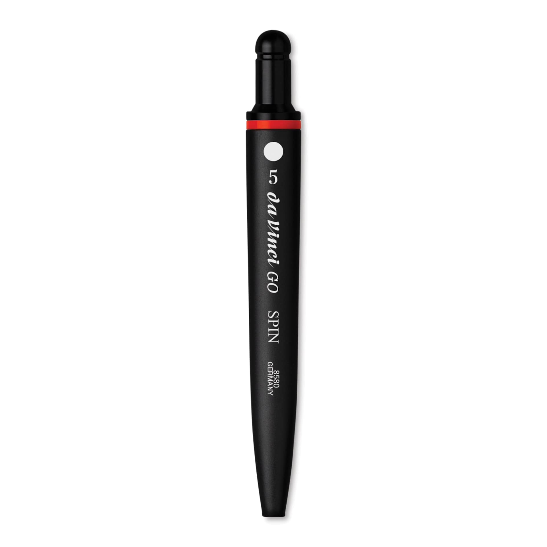 Da Vinci Go Spin Travel Brush - Round, Size 5, brush inside handle