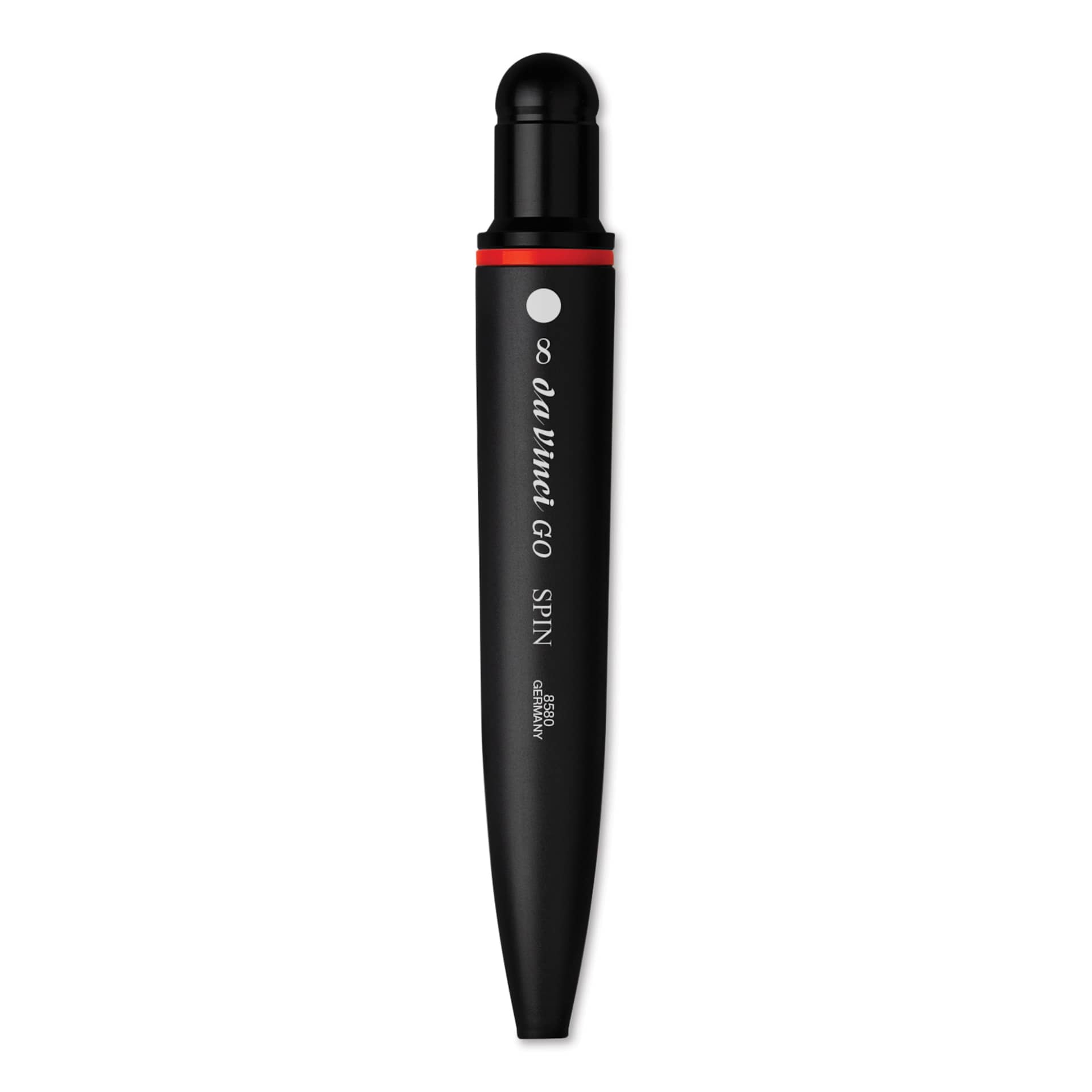Da Vinci Go Spin Travel Brush - Round, Size 8, brush inside handle