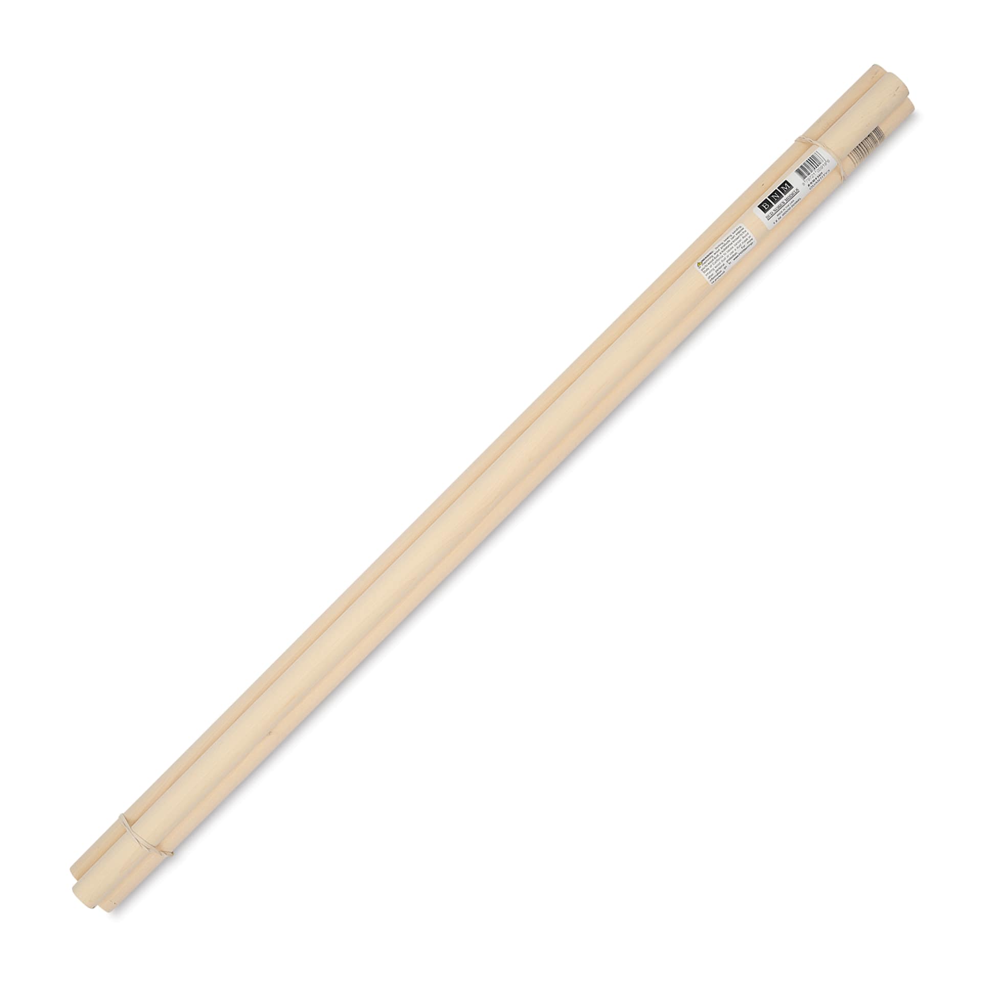 Bud Nosen Dowel Rods - 1" x 36", Pkg of 3, with label