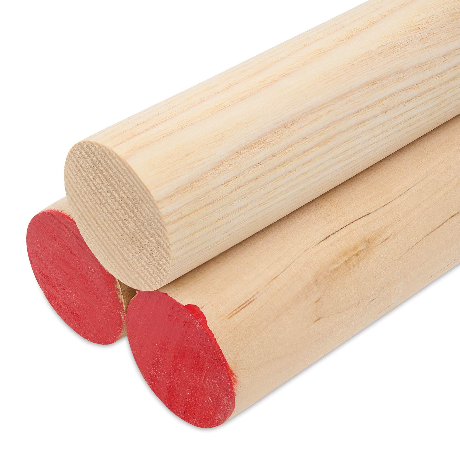 Bud Nosen Dowel Rods - 1-1/4" x 36", Pkg of 3, close-up