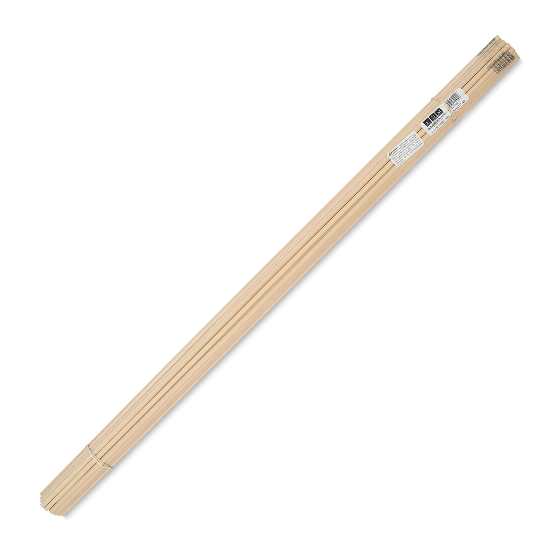 Bud Nosen Dowel Rods - 5/16" x 36", Pkg of 25, with label