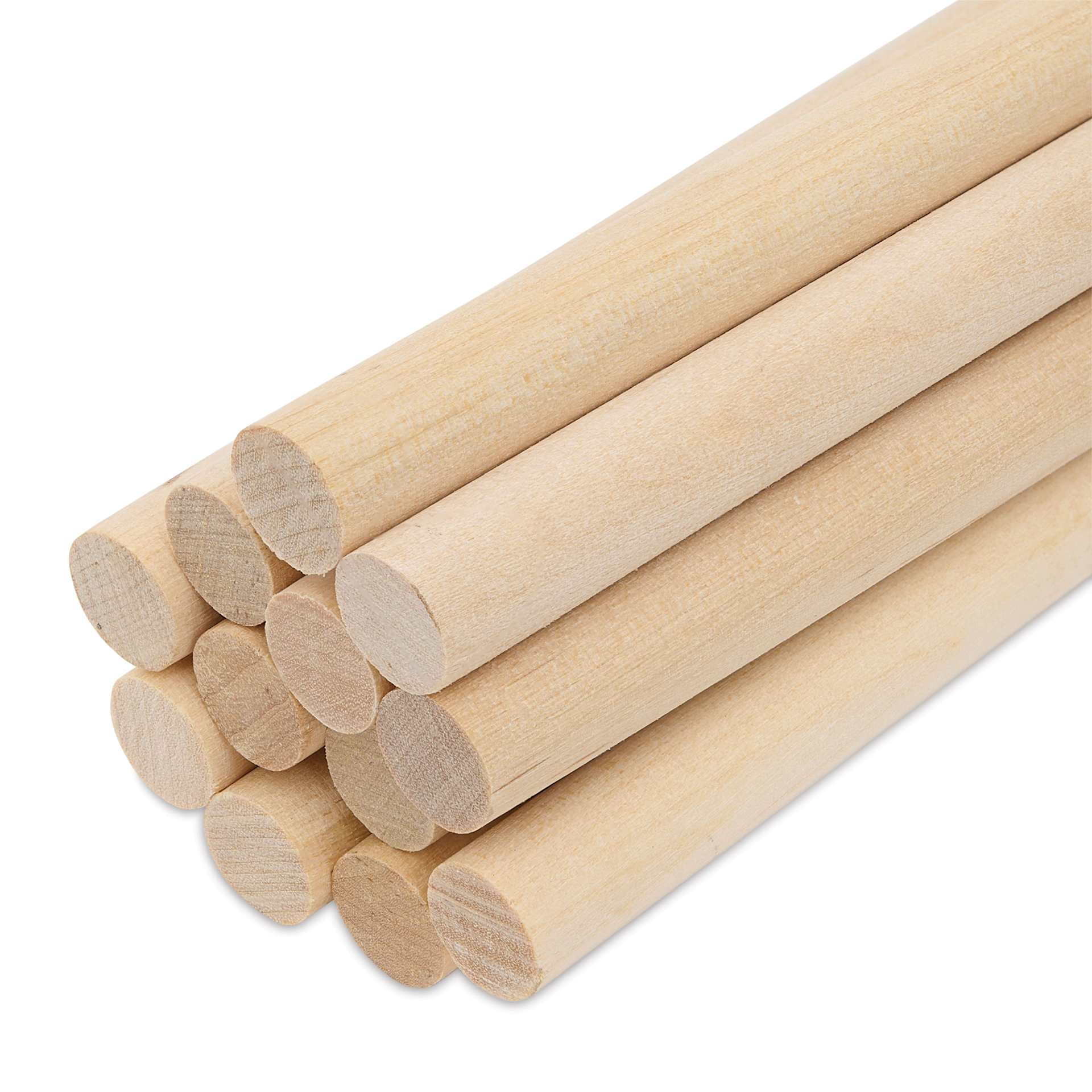Bud Nosen Dowel Rods - 7/16" x 36", Pkg of 12, close-up
