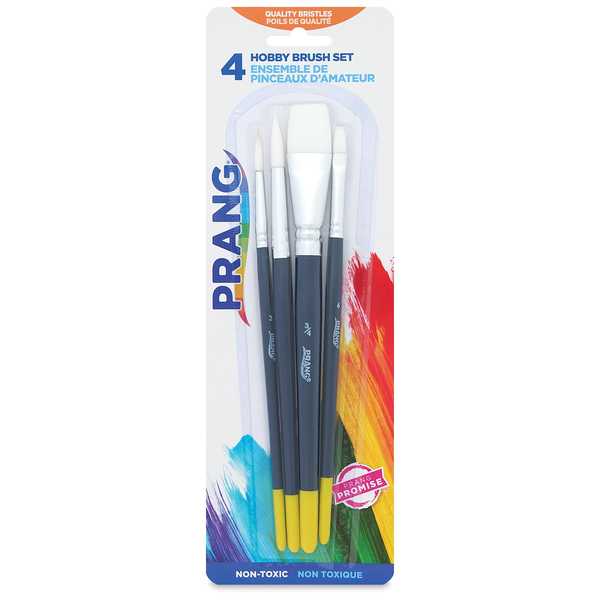 Prang Hobby Paint Brushes - Set of 4, in packaging