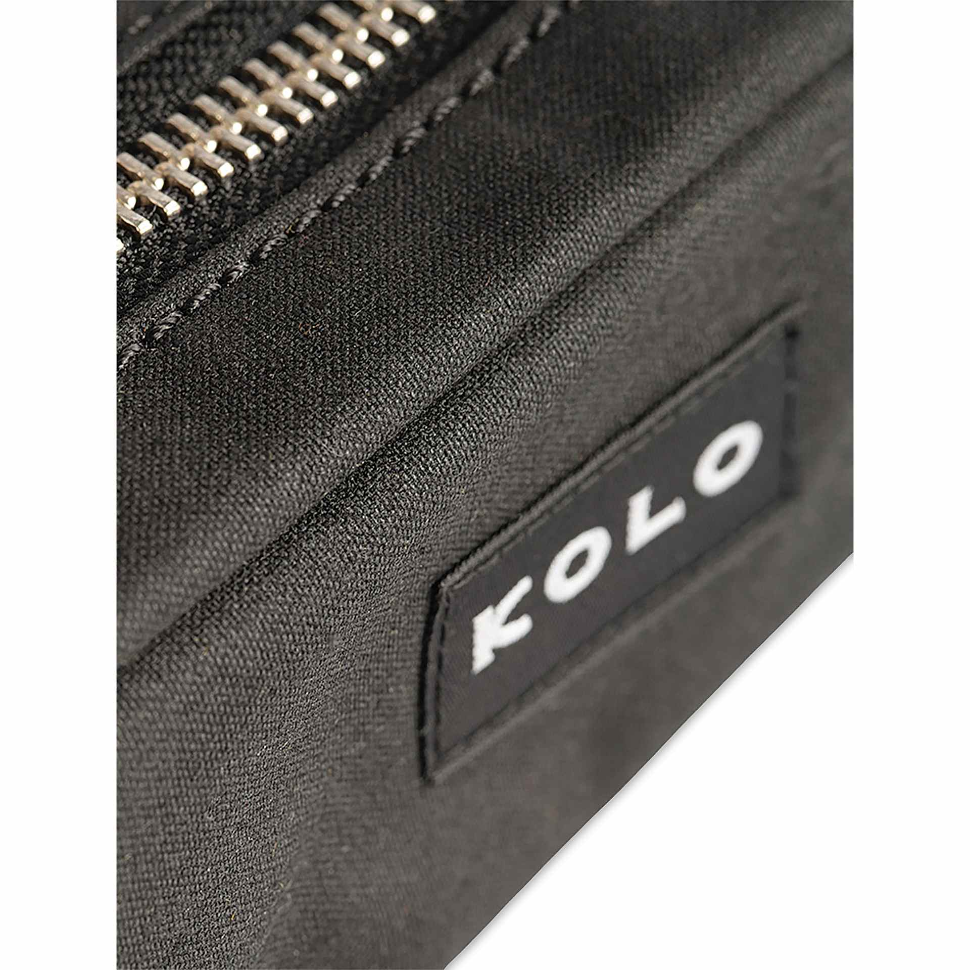 Kolo Parker Zipper Pouch - Black, 2" x 7-1/2" x 2"