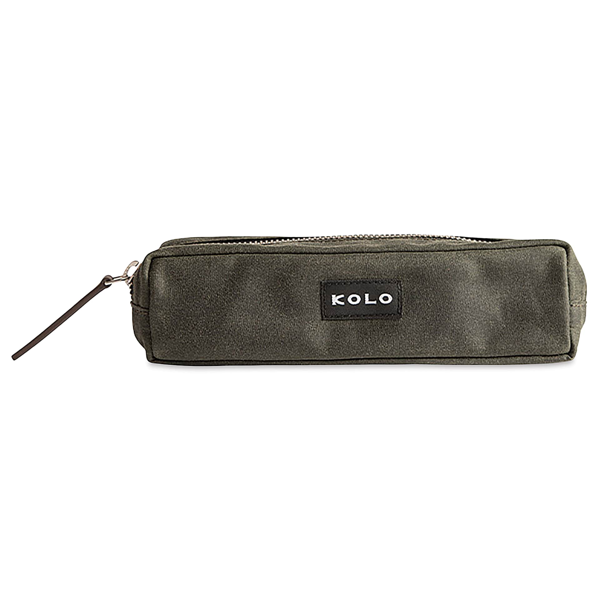 Kolo Parker Zipper Pouch - Sage, 2" x 7-1/2" x 2", front