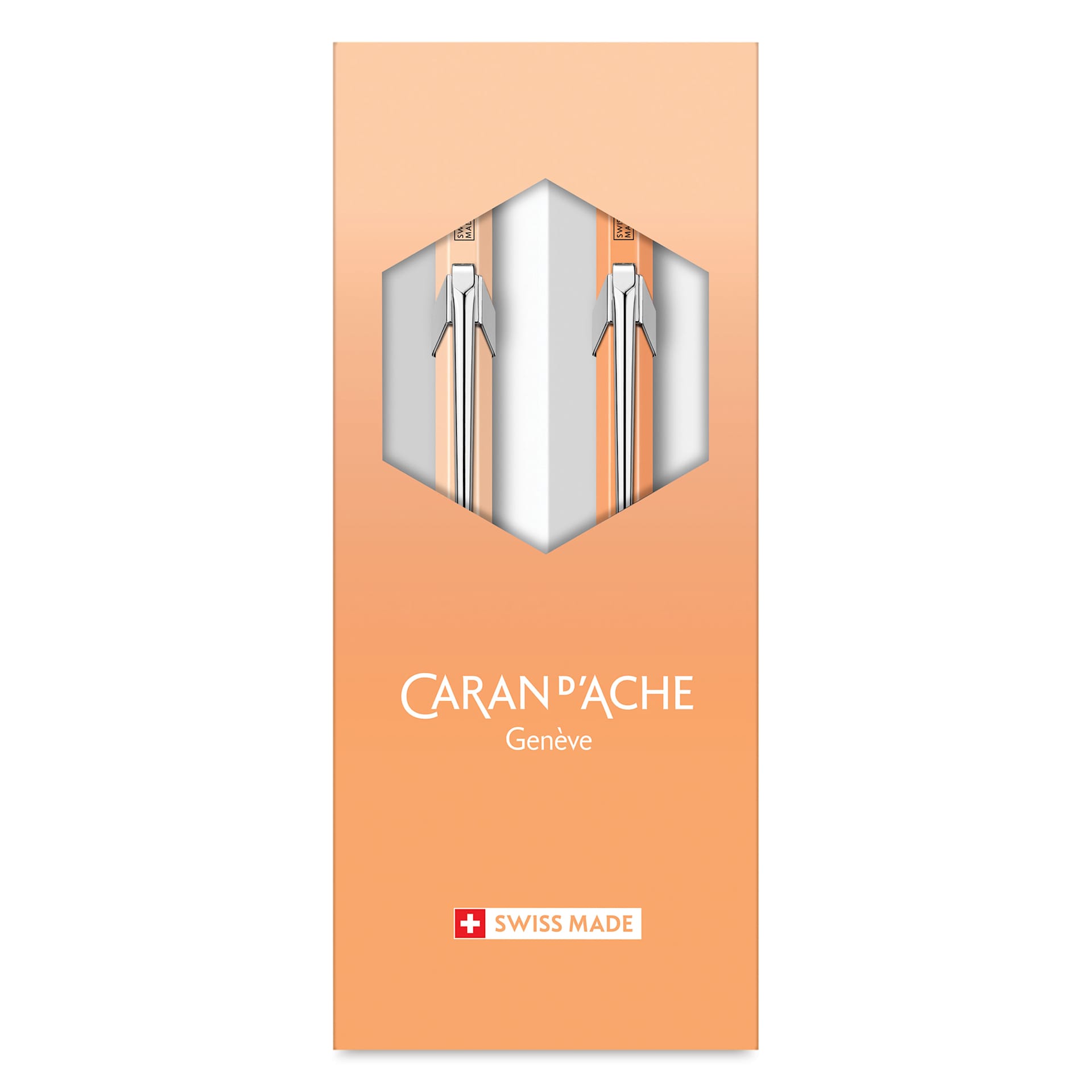 Caran d’Ache Sunset Sky 849 Ballpoint Pen and Mechanical Pencil - Set of 2, front of the packaginig