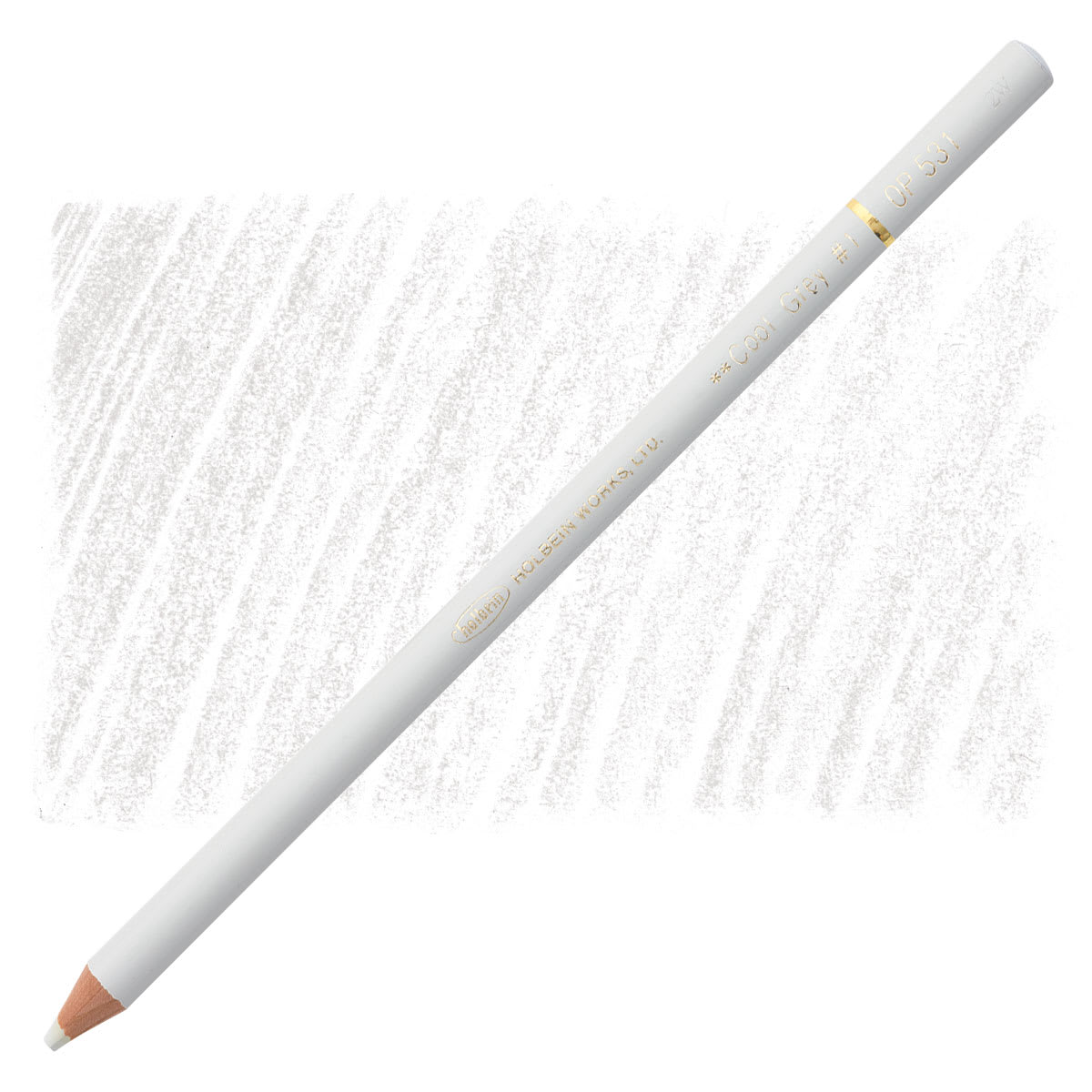 Holbein Artists' Colored Pencil - Cool Grey 1, OP531 pencil and swatch