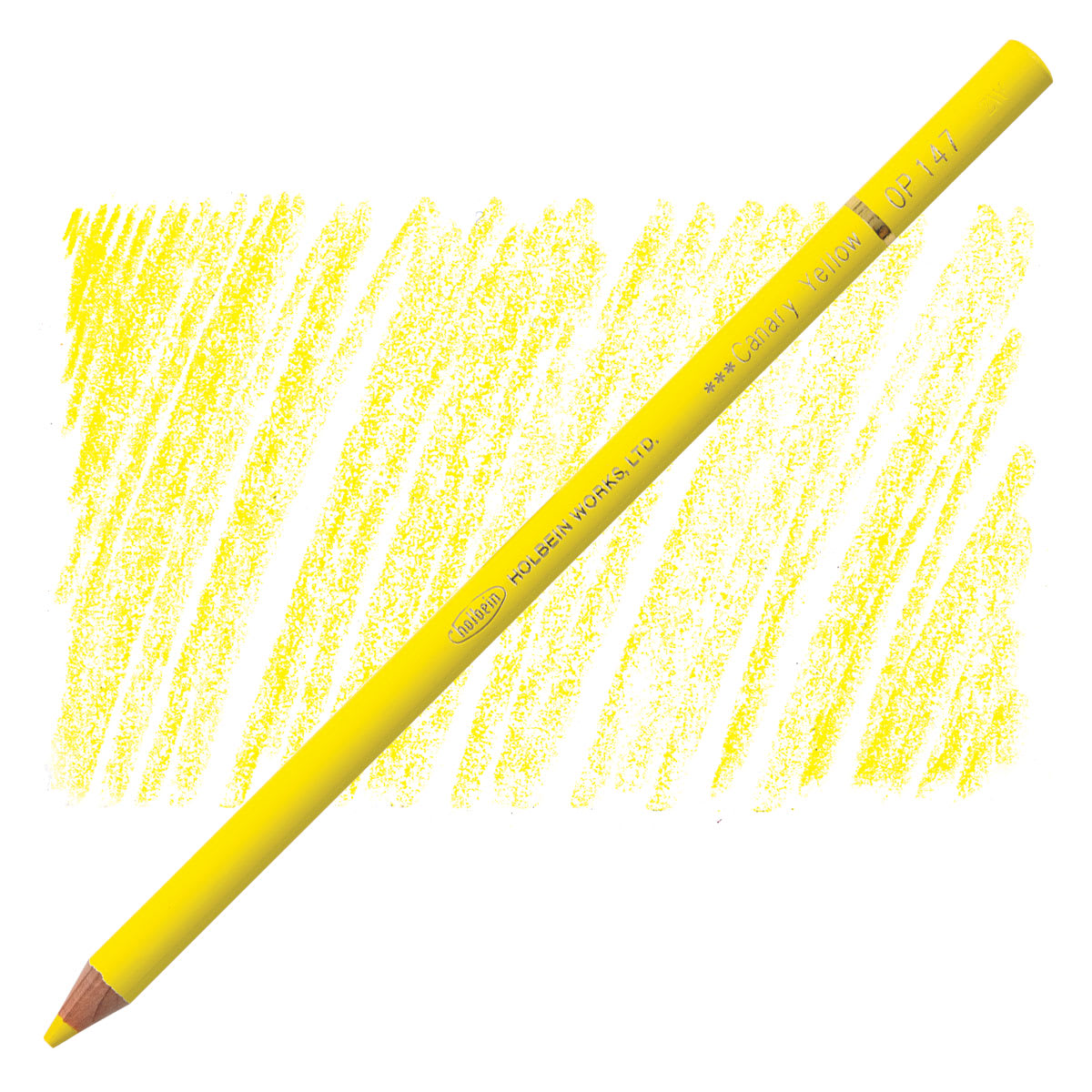 Holbein Artists' Colored Pencil - Canary Yellow, OP147 pencil and swatch