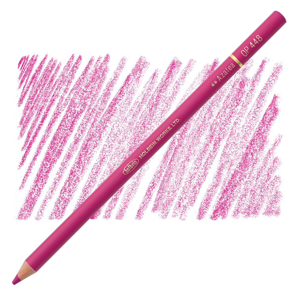 Holbein Artists' Colored Pencil - Azalea, OP448 pencil and swatch