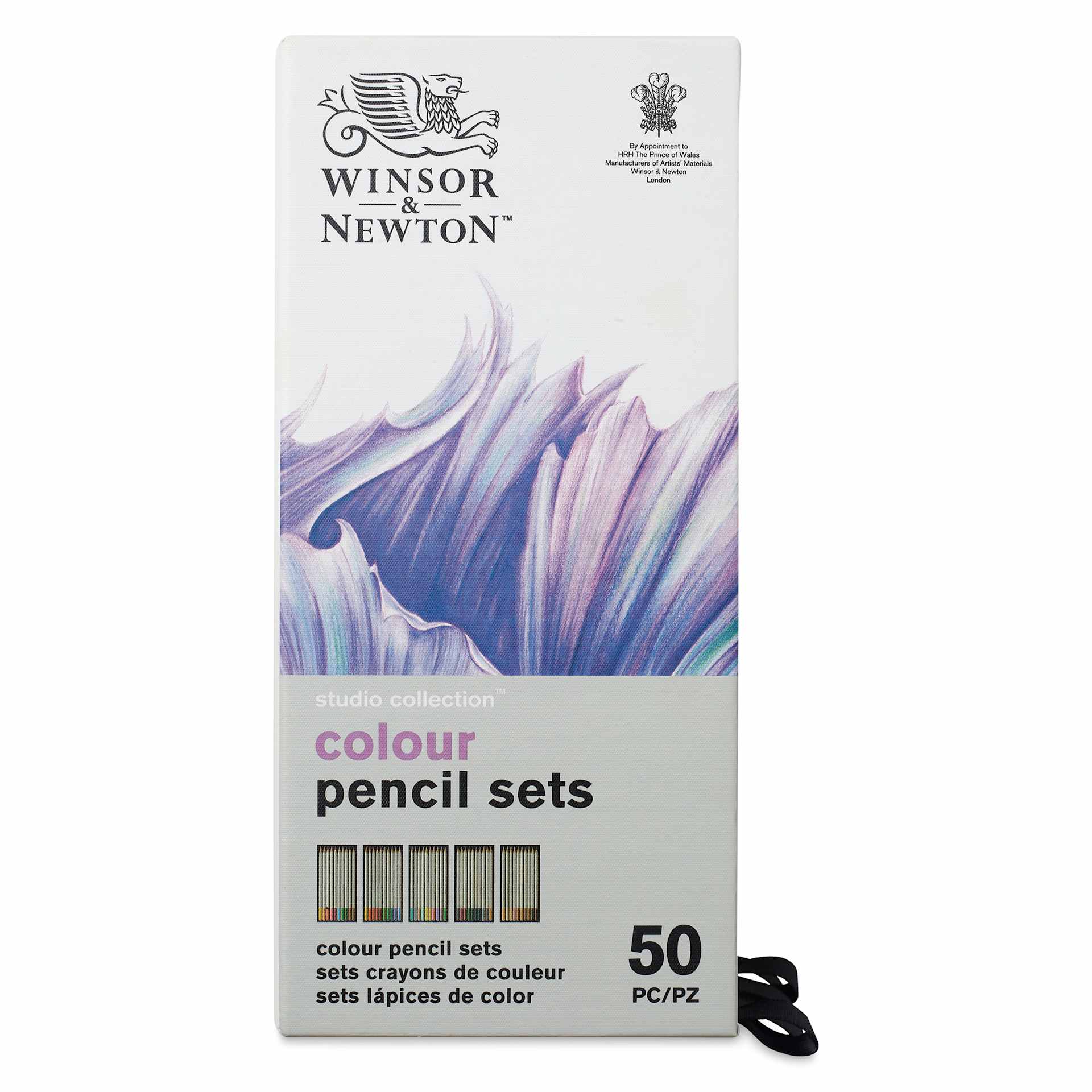 Winsor & Newton Studio Collection Colored Pencils - Set of 50, front of the packaging