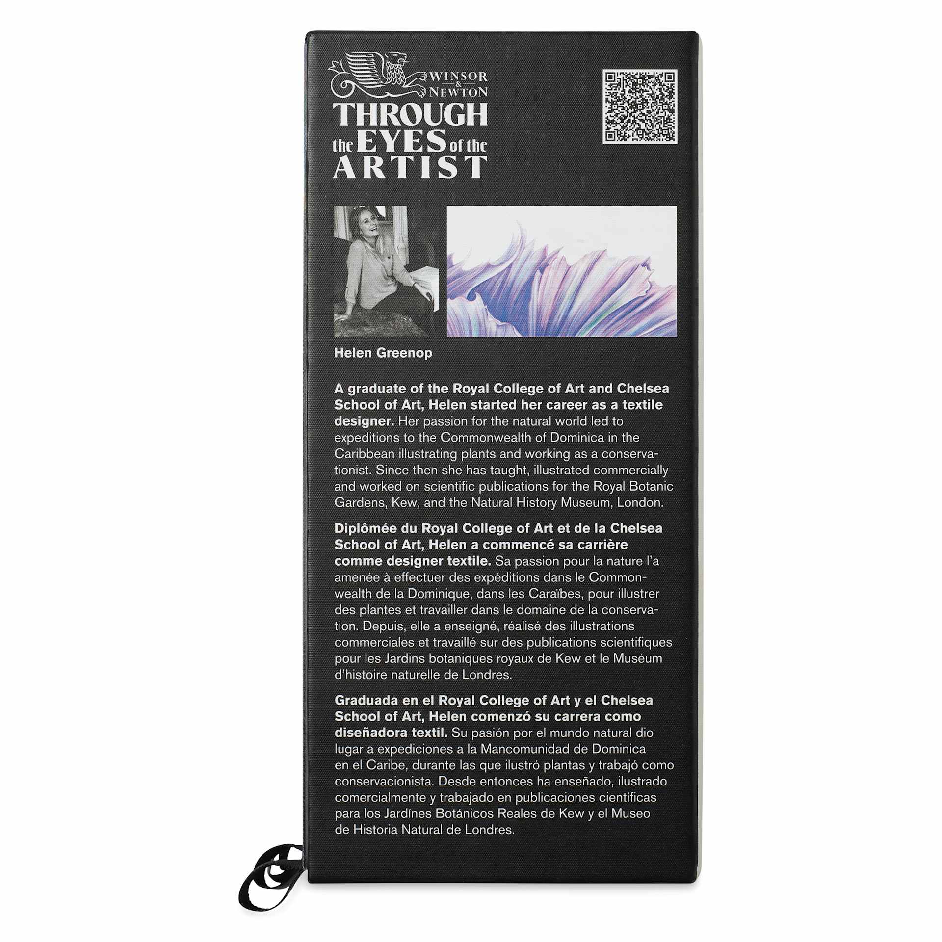 Winsor & Newton Studio Collection Colored Pencils - Set of 50, featured artist on packaging