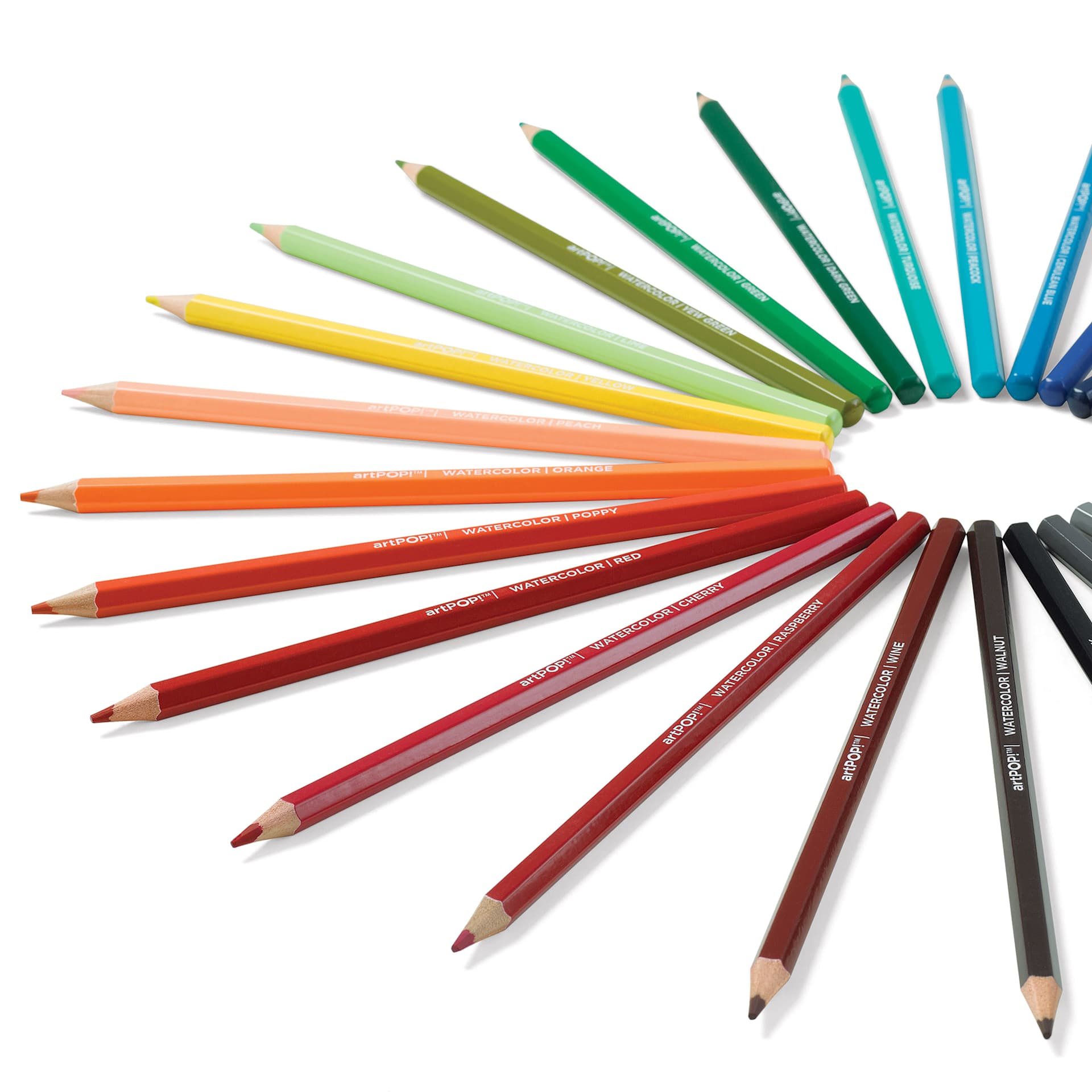 artPOP! Premium Watercolor Pencils - Set of 48 (pre-sharpened pencils)