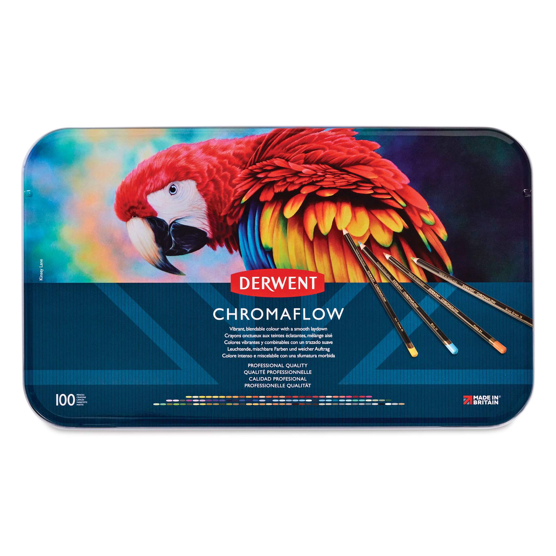 Derwent Chromaflow Colored Pencil - Set of 100, front of the packaging