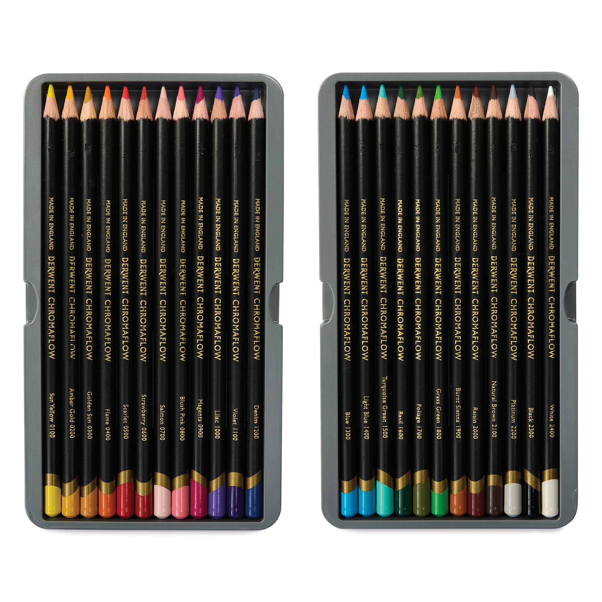Derwent Chromaflow Colored Pencils - Set of 26, contents shown