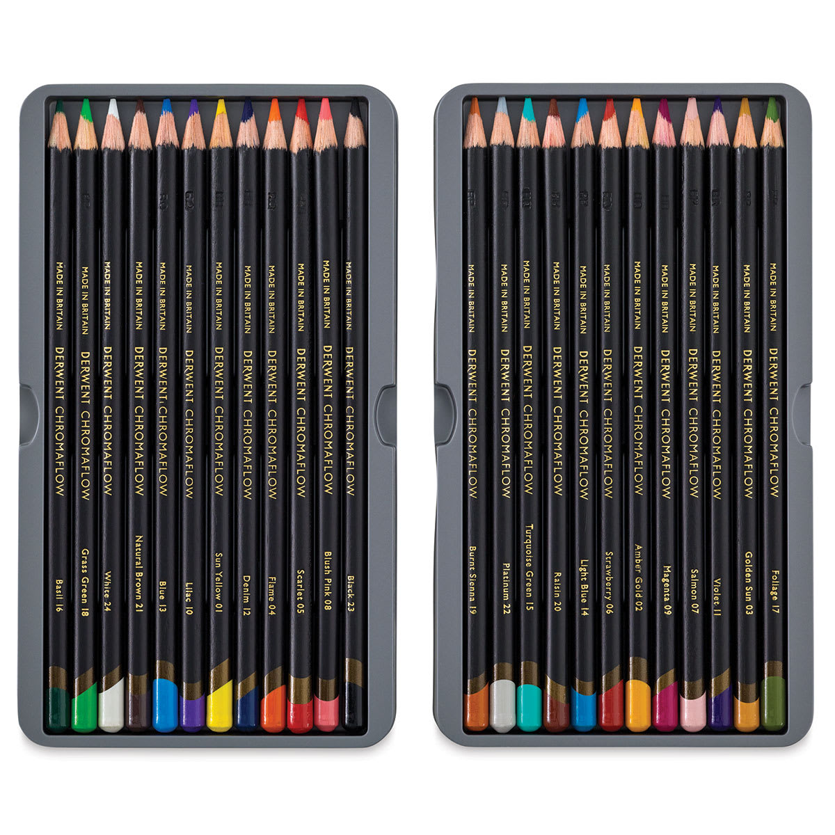 Derwent Chromaflow Colored Pencils - Set of 24 (inside set)