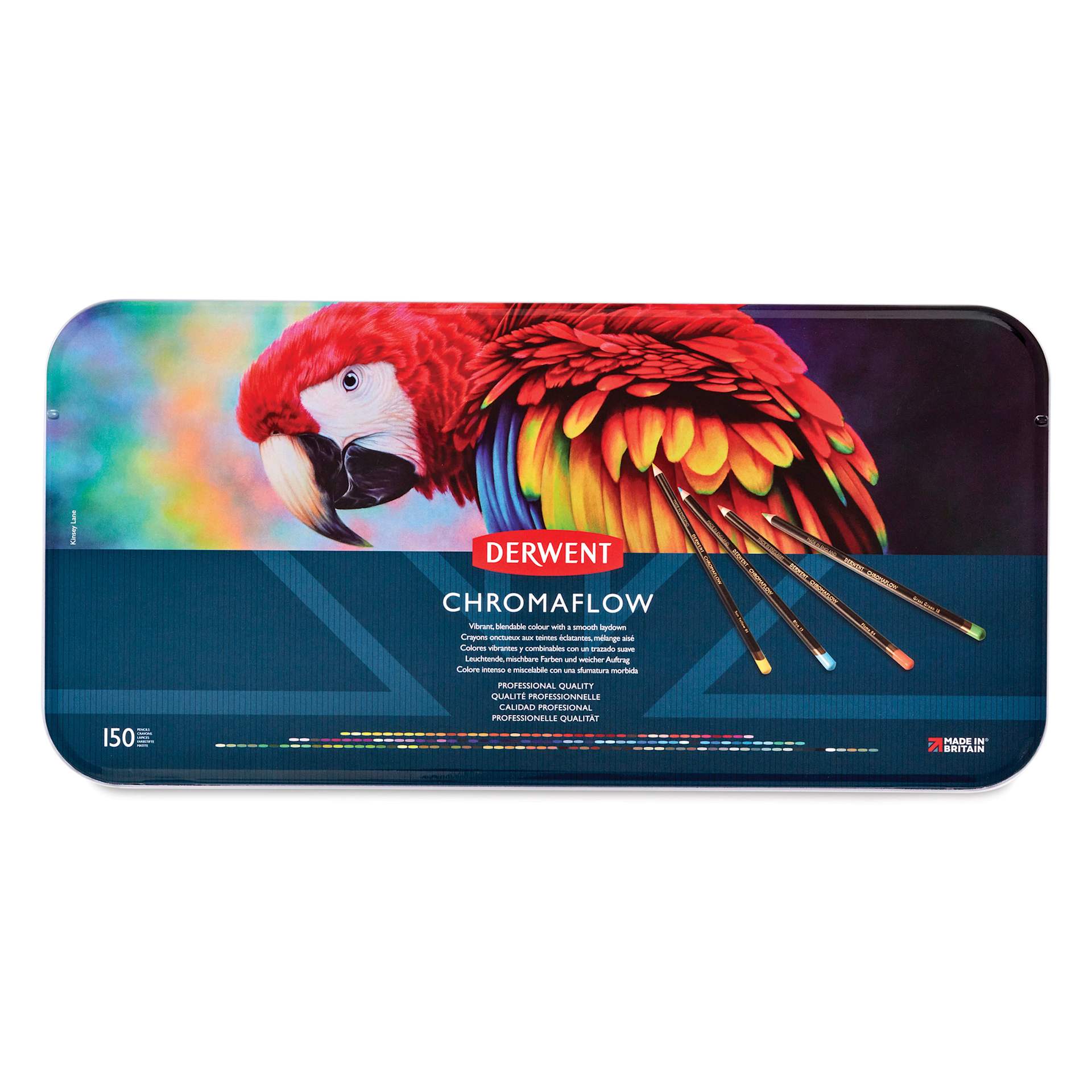 Derwent Chromaflow Colored Pencil - Set of 150, front of the packaging
