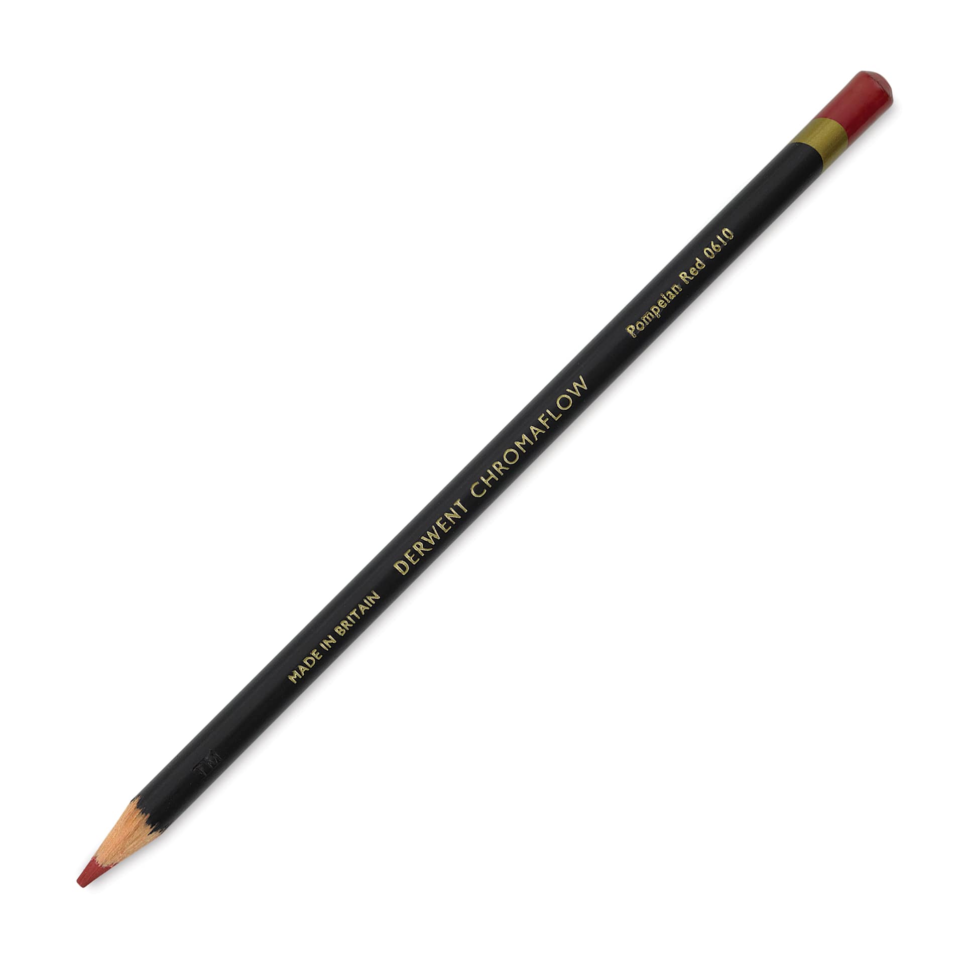 Derwent Chromaflow Colored Pencil - Pompeian Red, single pencil