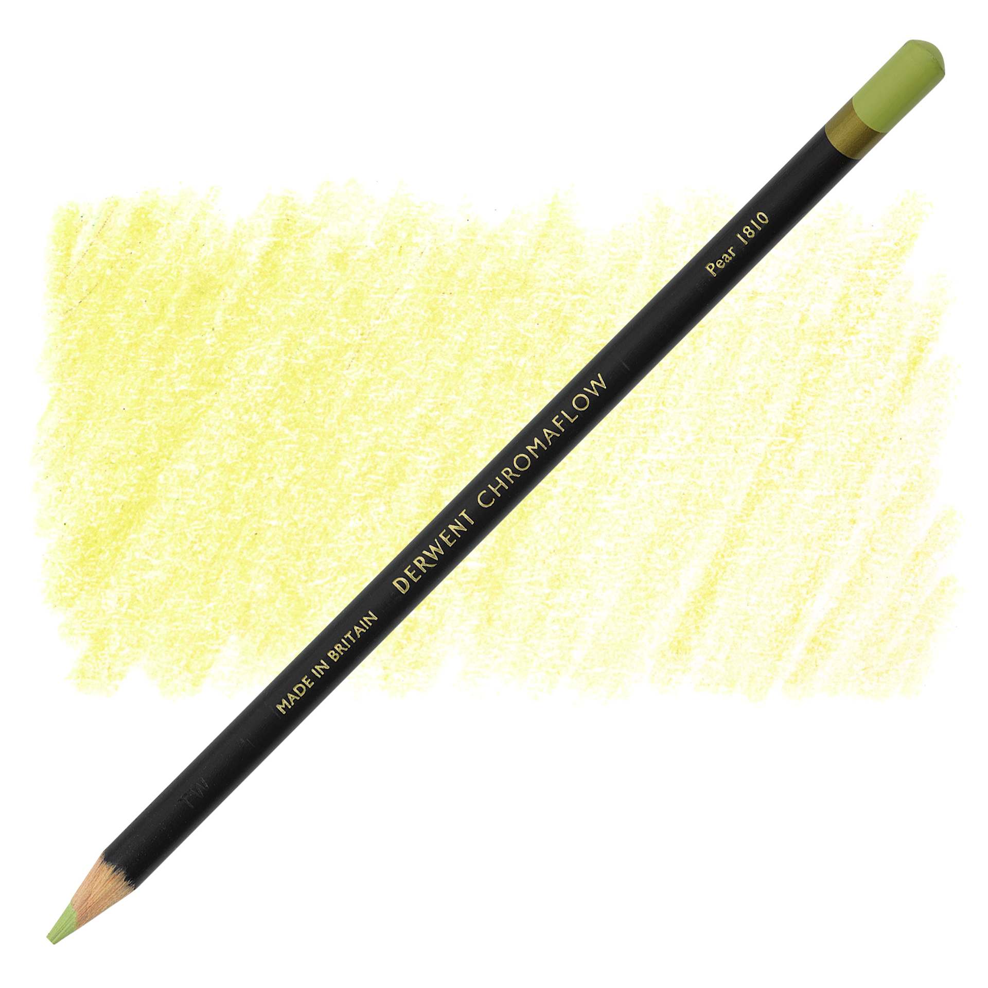 Derwent Chromaflow Colored Pencil - Pear, swatch and block