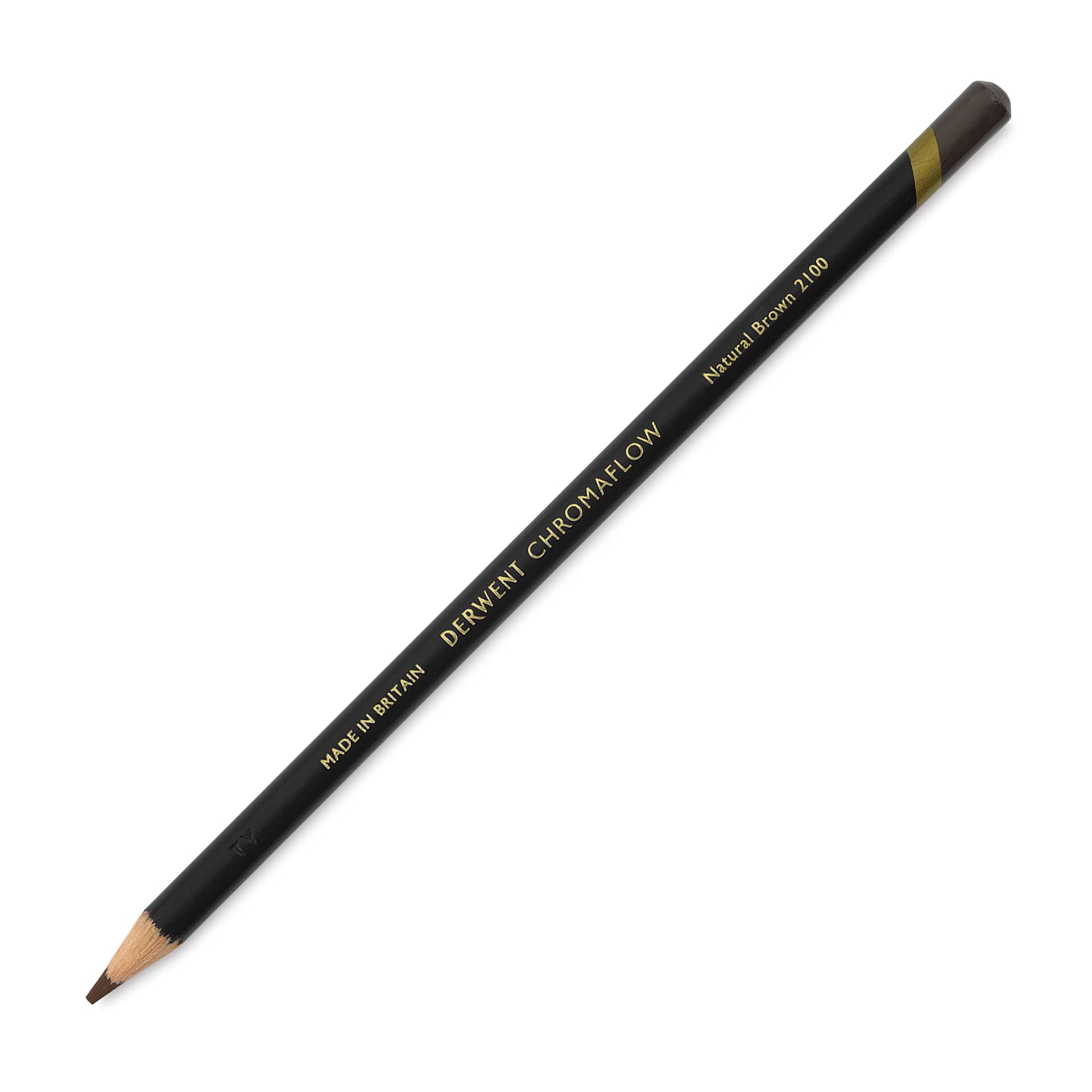 Derwent Chromaflow Colored Pencil - Natural Brown, single pencil