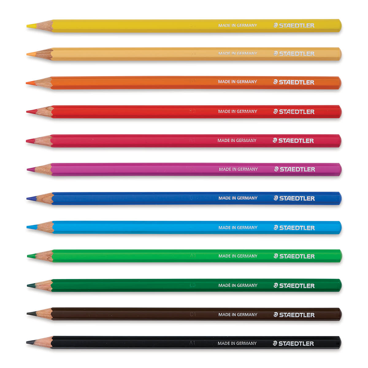Staedtler 146C Colored Pencils - Set of 12 (set contents) Staedtler 146C Colored Pencils - Set of 12 (set contents)