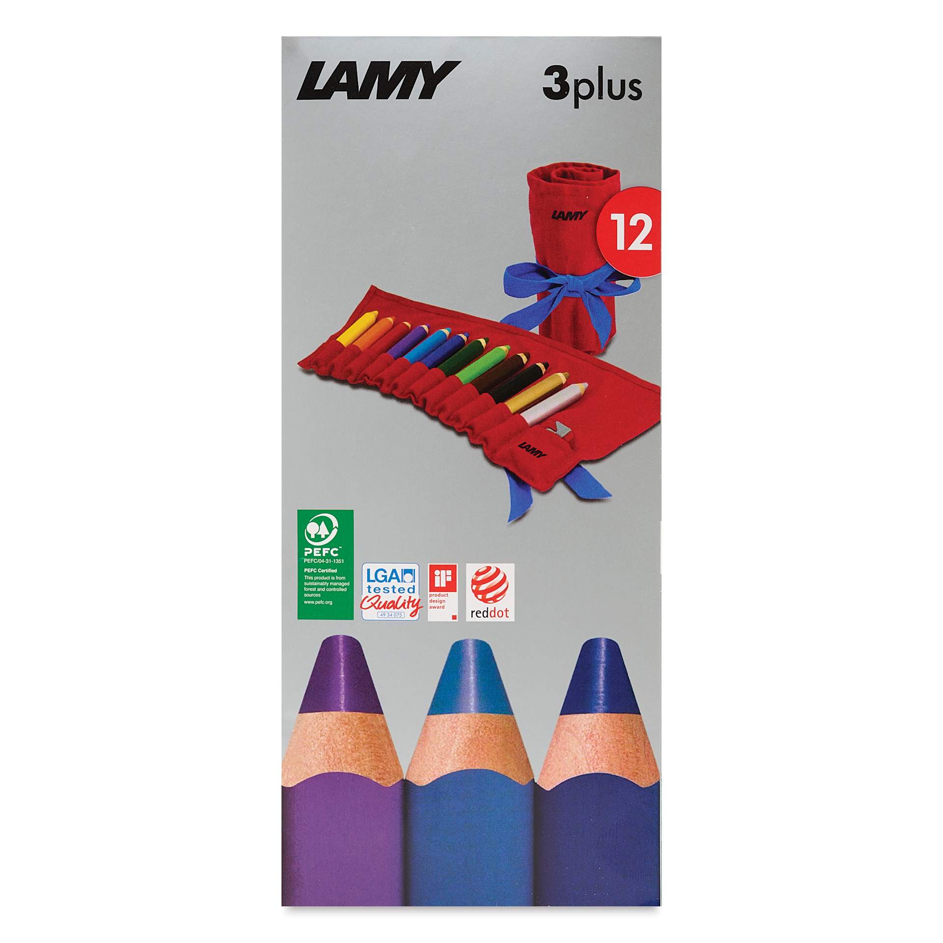 Lamy 3Plus Colored Pencil Roll - Set of 13, side of packaging