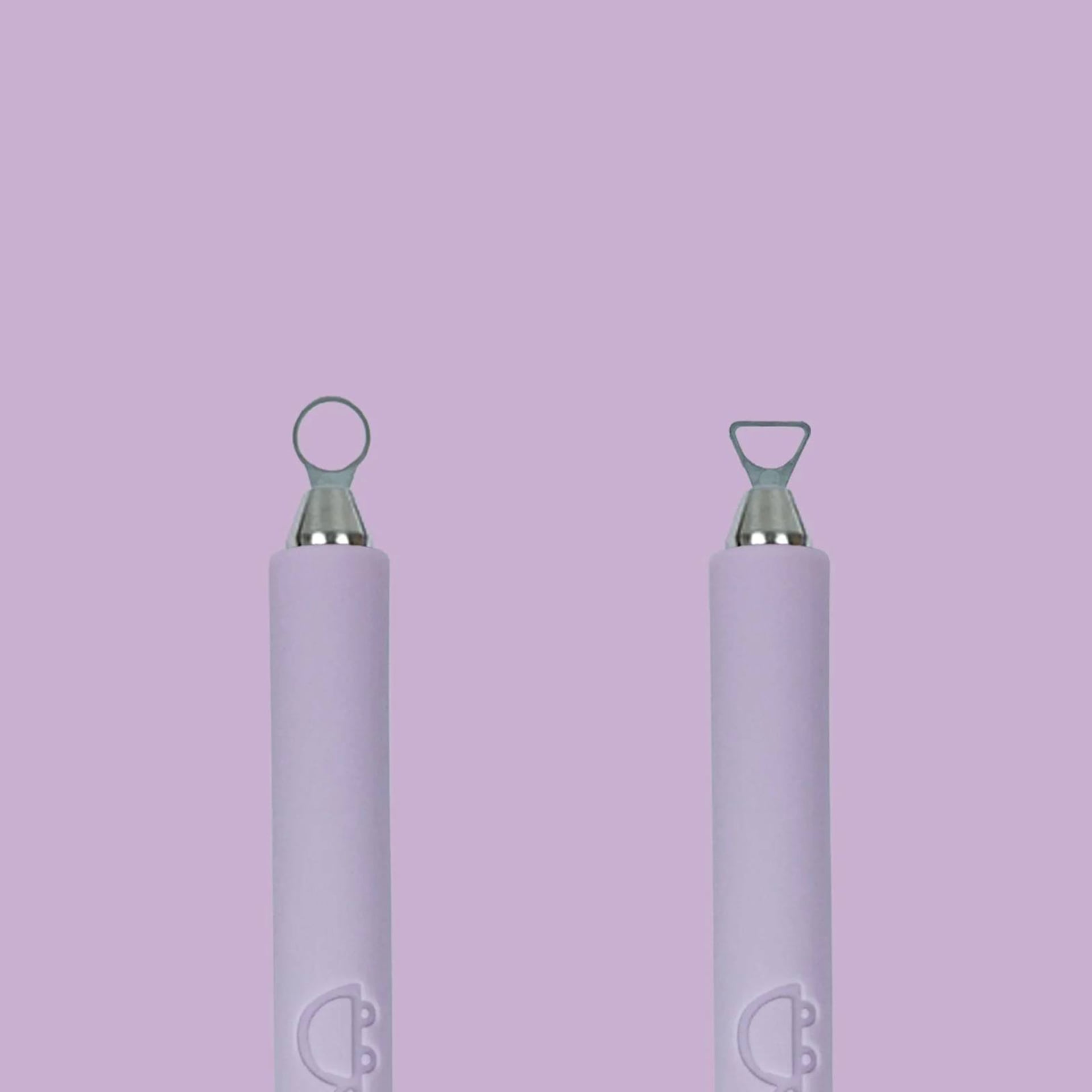 Tortuga Tools The Mini Delta & Loop Trimming Tool - Lilac showing both tips