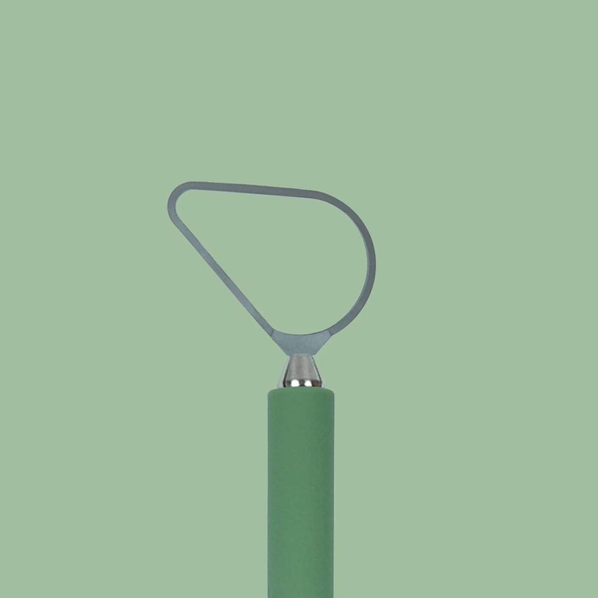 Tortuga Tools Drop Trimming Tool - Moss close up showing tip