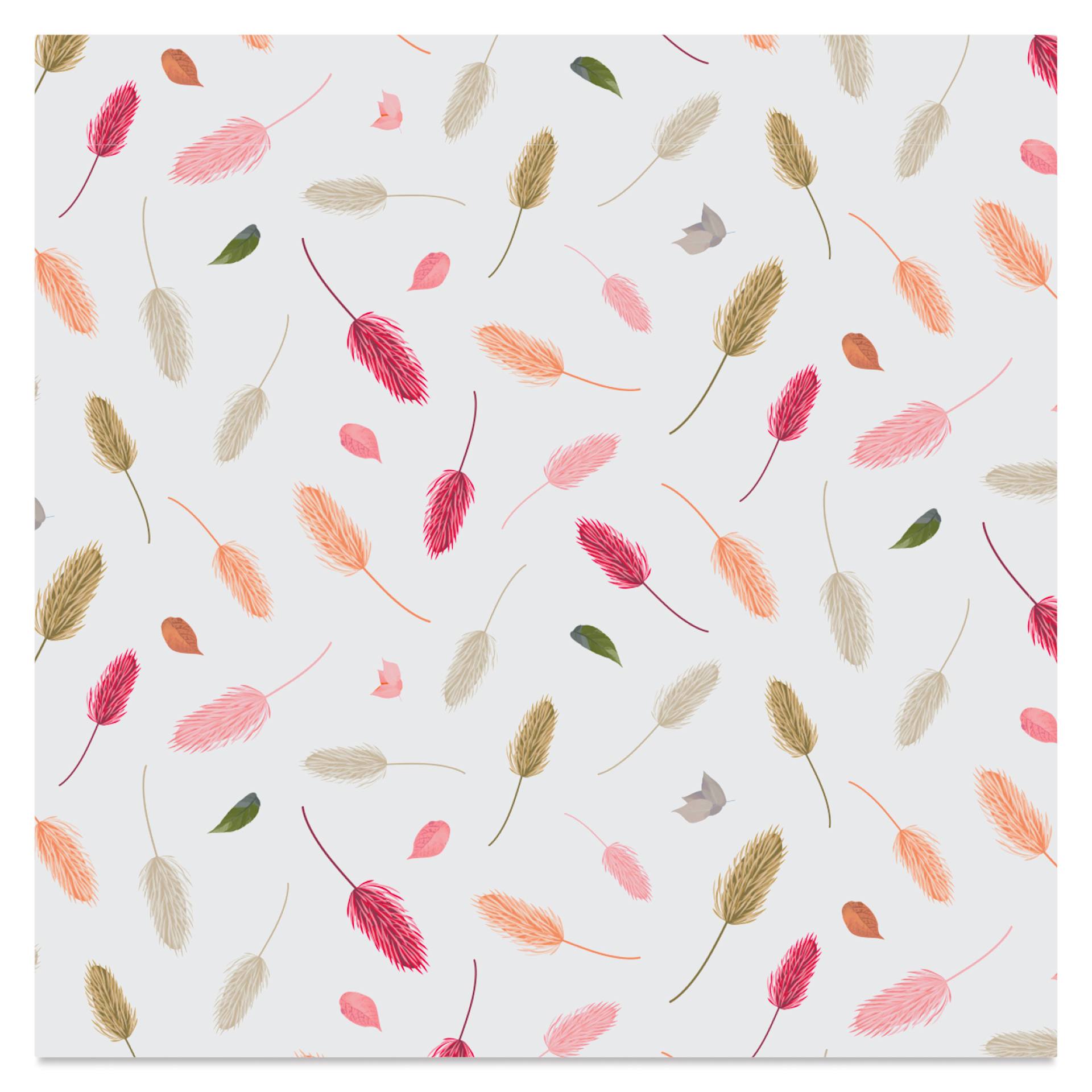 Clairefontaine Origami Paper - Dried Flowers, 5.9" x 5.9", bunny tail grass