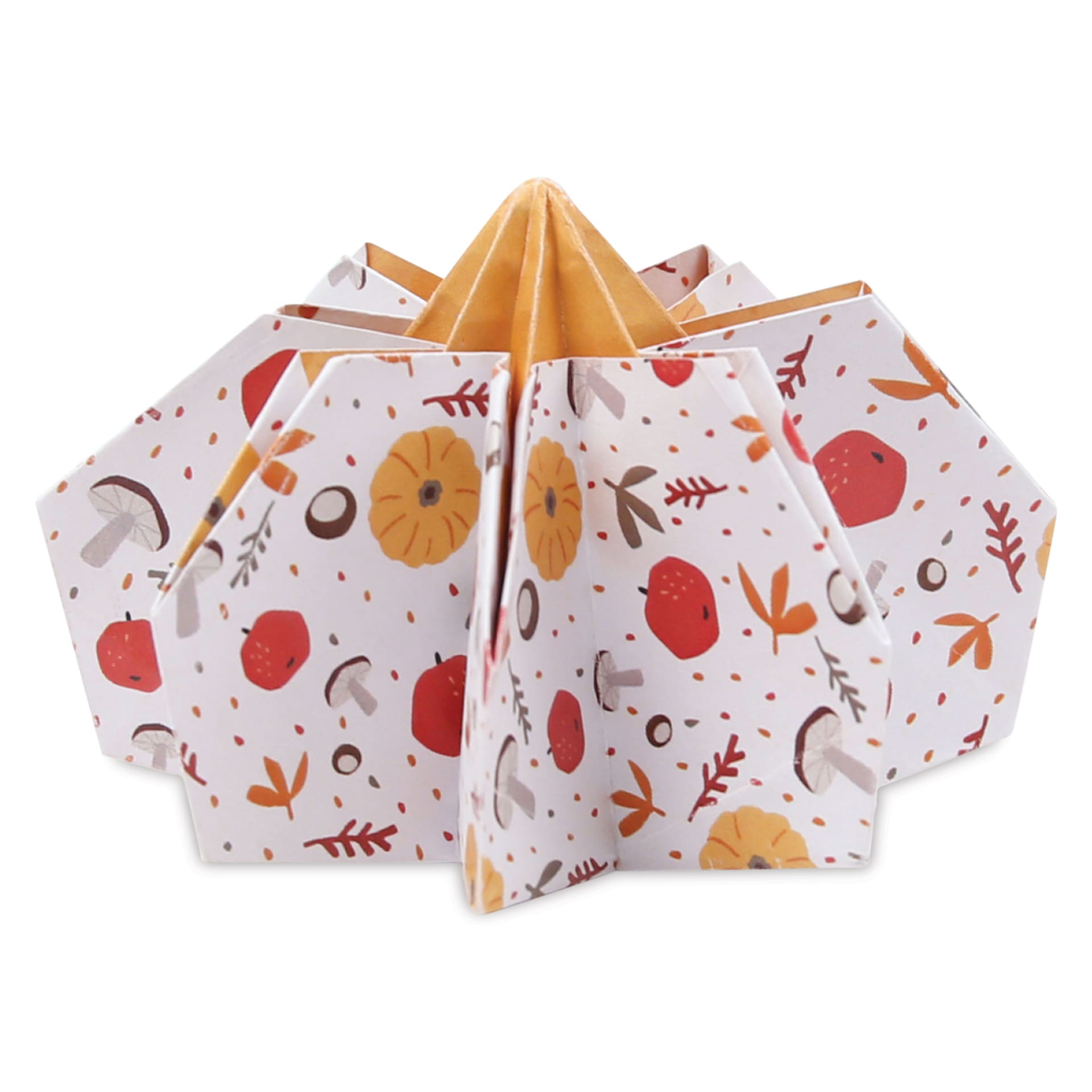 Clairefontaine Origami Paper - Fall, origami pumpkin