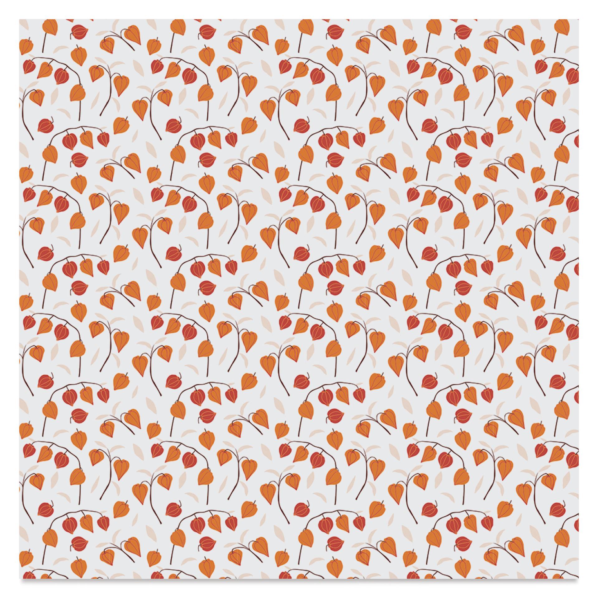 Clairefontaine Origami Paper - Fall, 5.9" x 5.9", Chinese lantern flowers