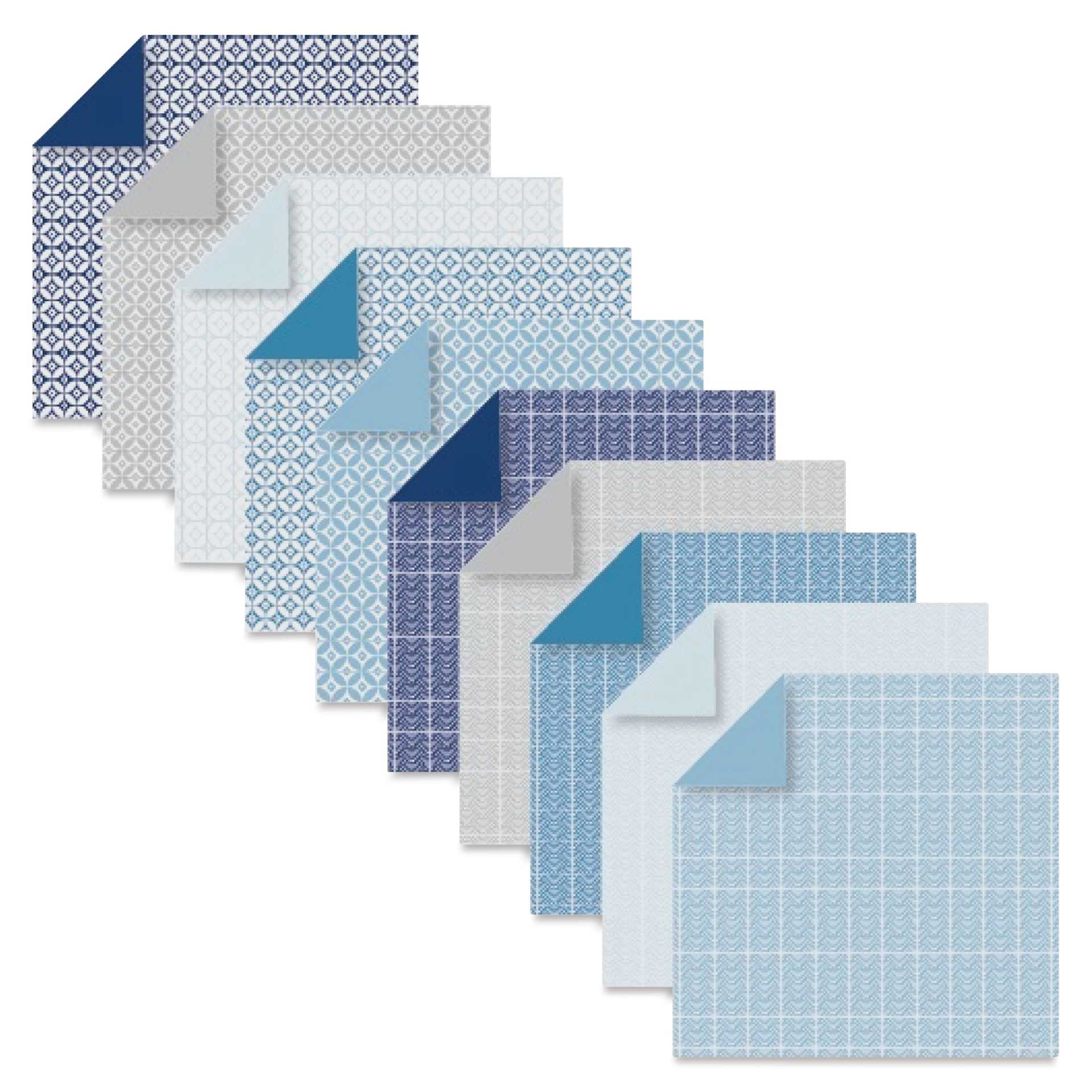 Clairefontaine Origami Paper - Winter, 5.9" x 5.9", Pkg of 60, contents