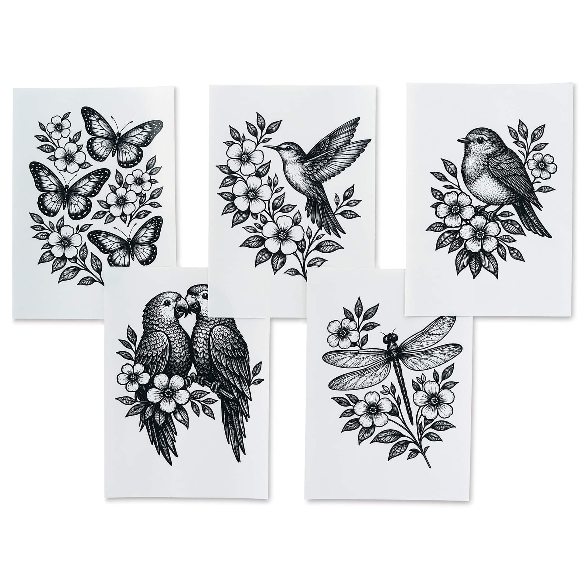 Gelli Arts Image Transfer Pack - Pkg of 20, Flora and Flight
