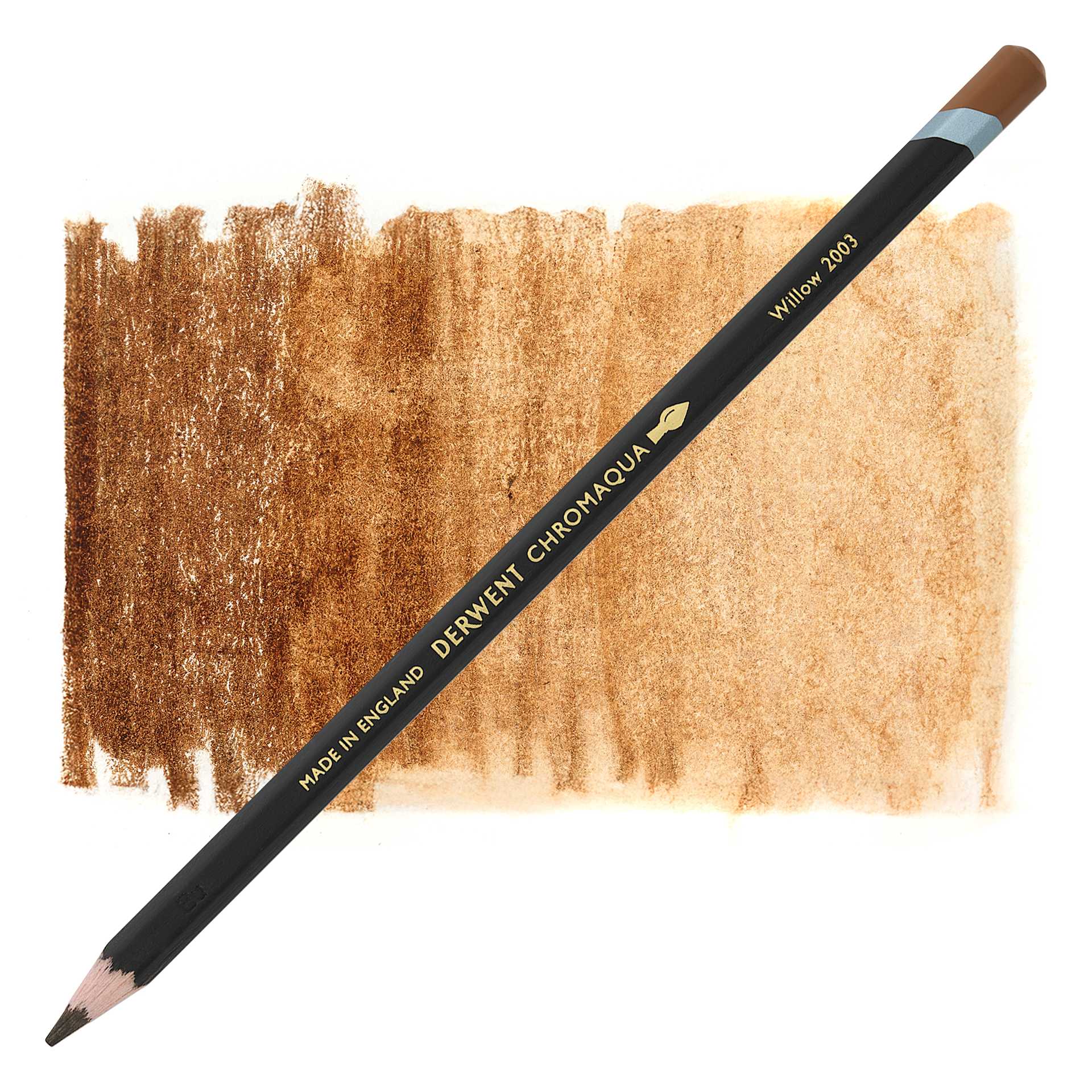 Derwent Chromaqua Watercolor Pencil - Willow pencil with swatch