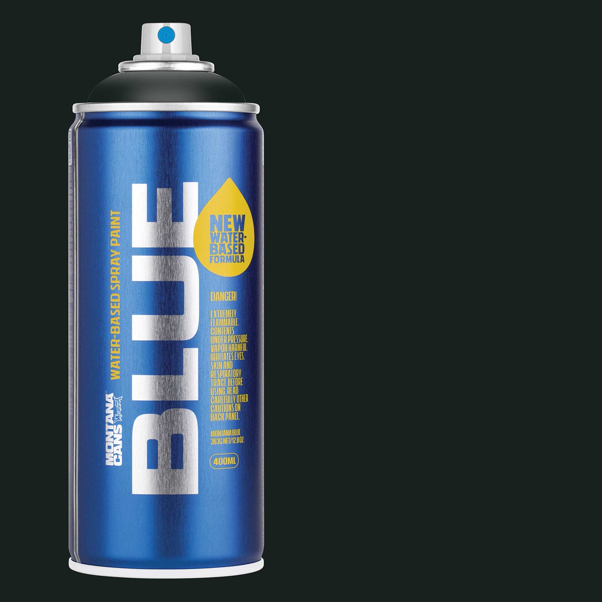 Montana Blue Water-Based Spray Paint - Anthracite, 400 ml