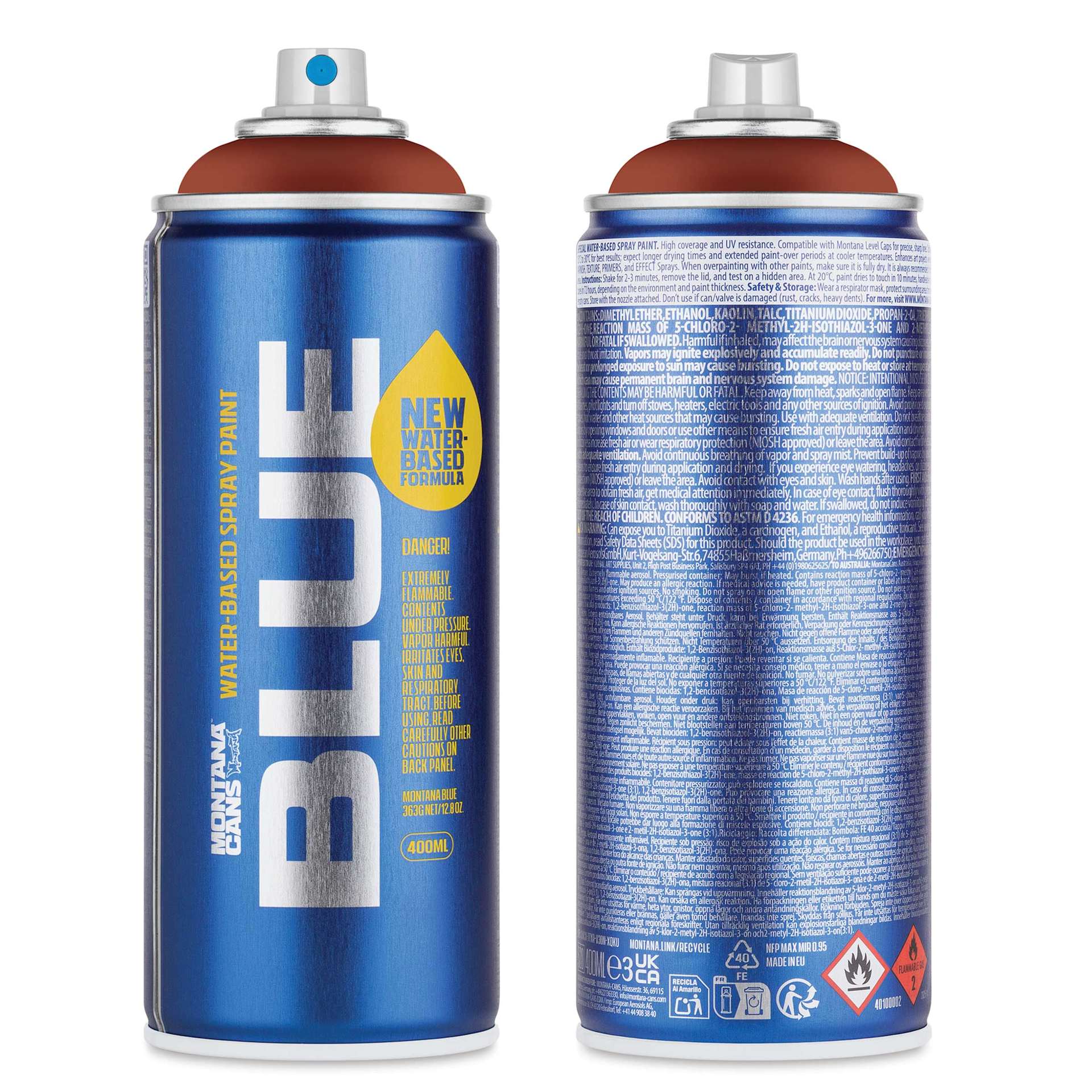 Montana Blue Water-Based Spray Paint - Autumn Leaf, 400 ml