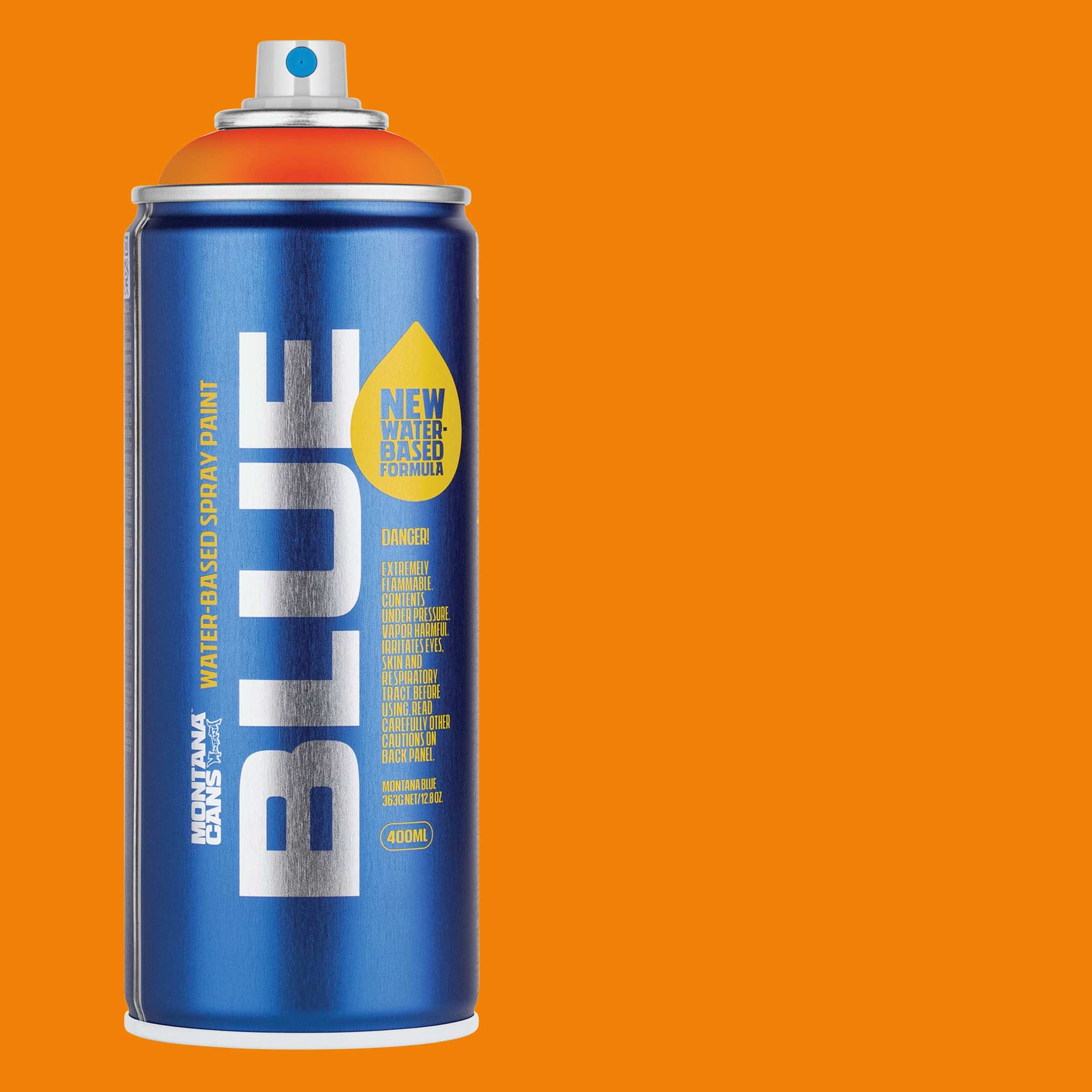 Montana Blue Water-Based Spray Paint - Clockwork Orange, 400 ml
