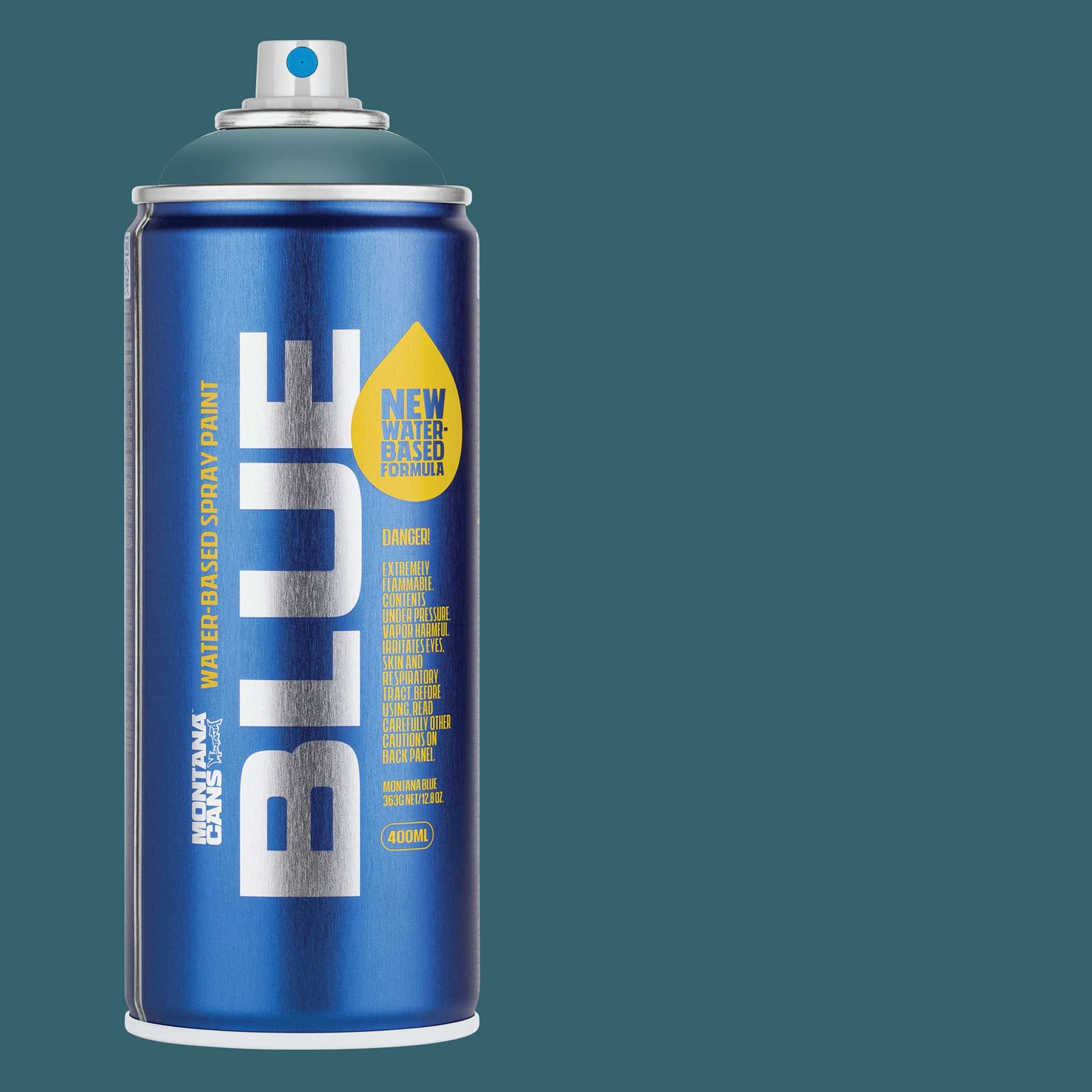 Montana Blue Water-Based Spray Paint - Teal, 400 ml