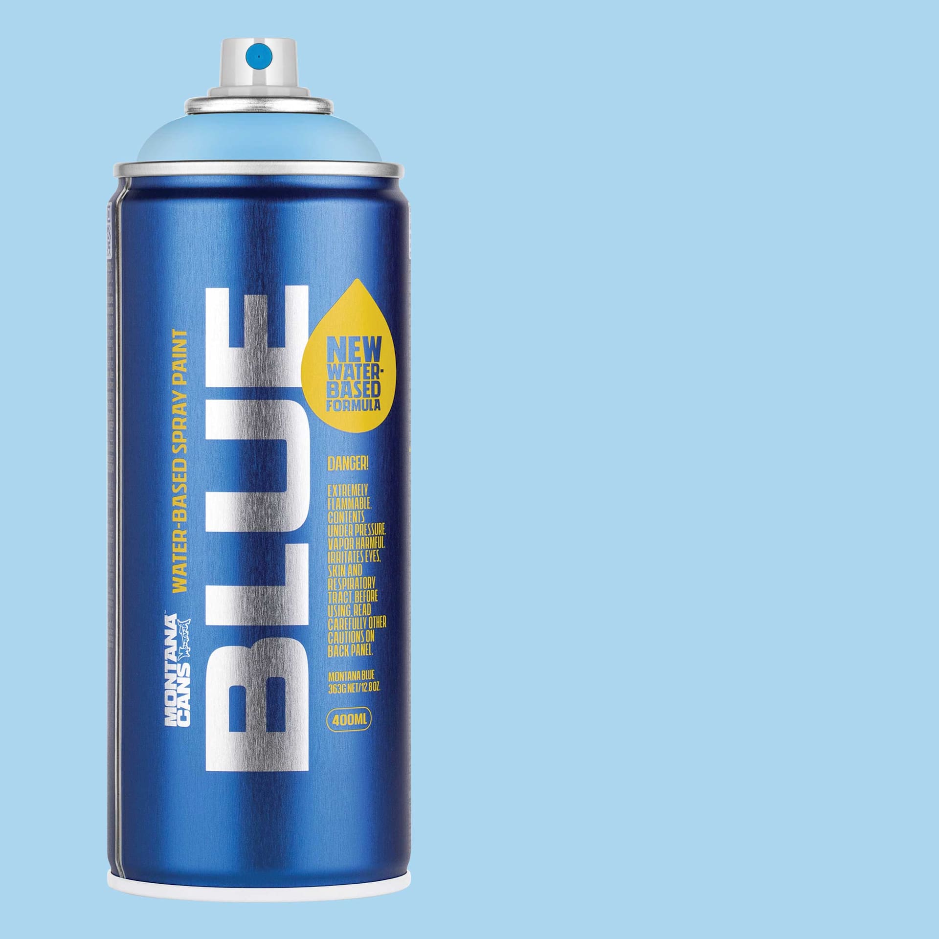 Montana Blue Water-Based Spray Paint - Chilled Blue, 400 ml