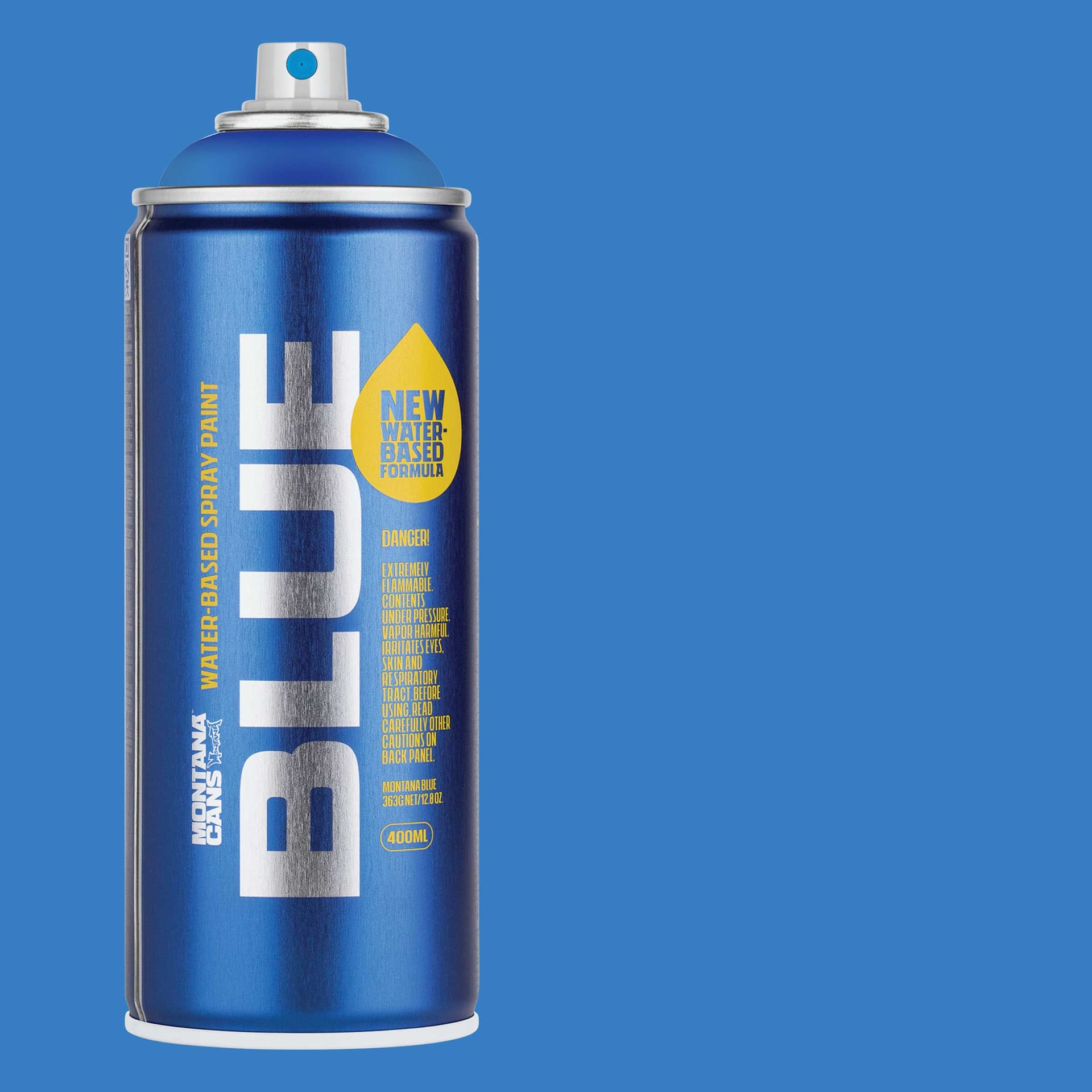 Montana Blue Water-Based Spray Paint - Morpho, 400 ml