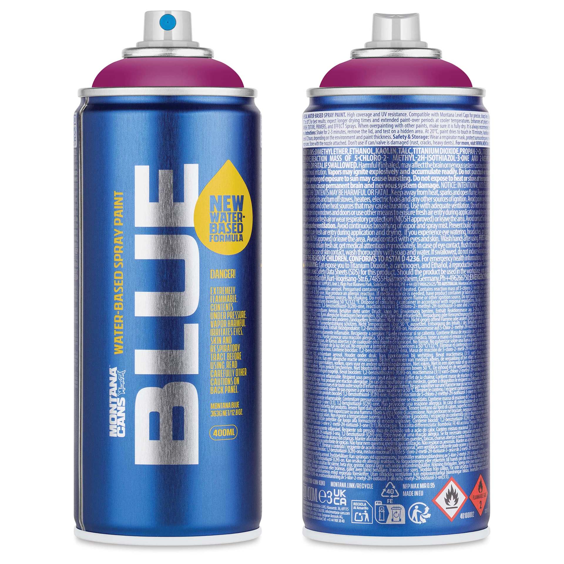 Montana Blue Water-Based Spray Paint - Cherry Blossom, 400 ml