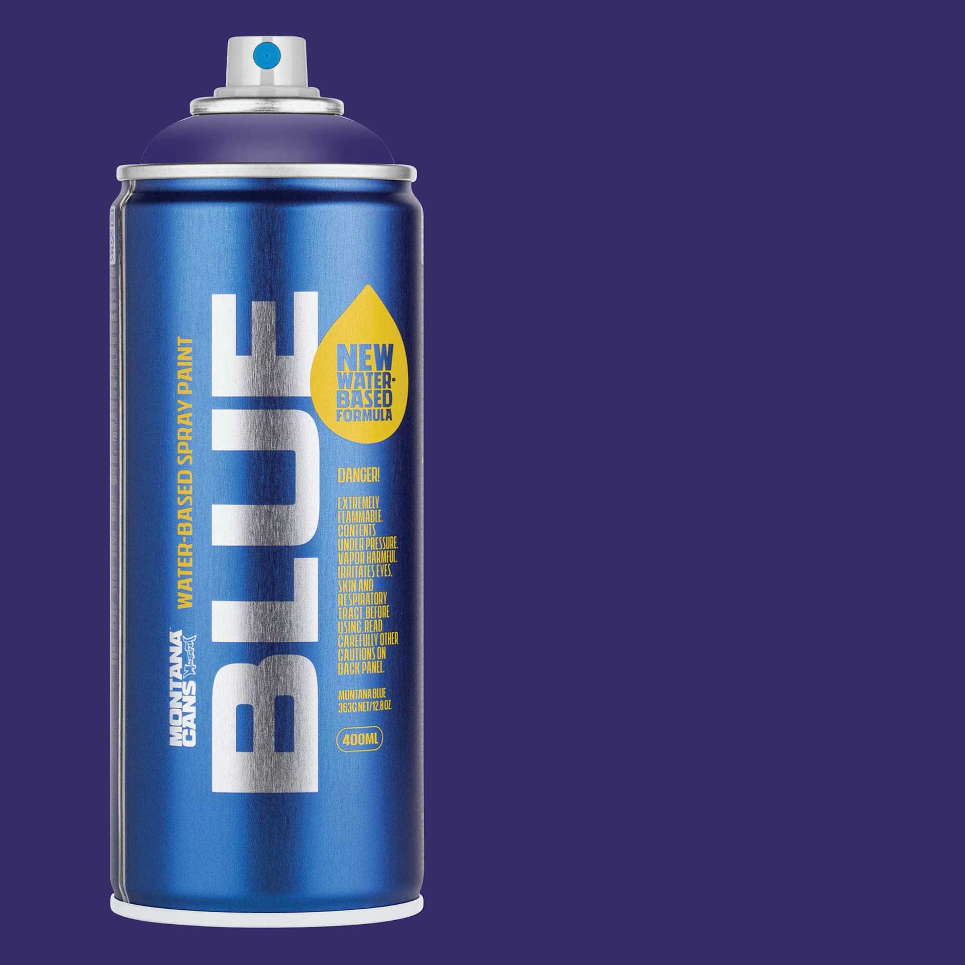 Montana Blue Water-Based Spray Paint - Blue Velvet, 400 ml