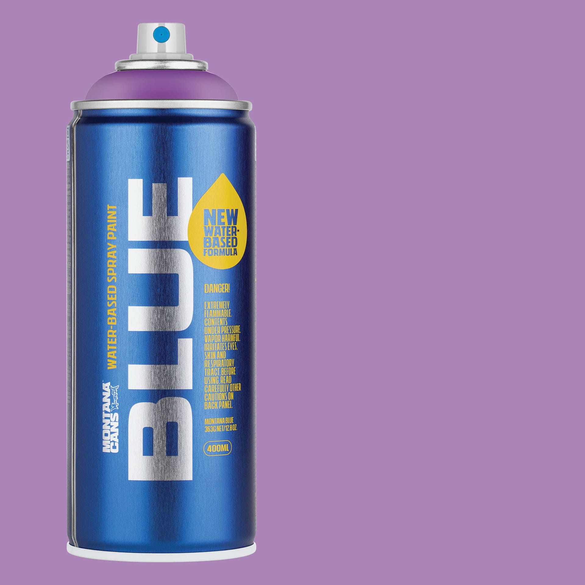 Montana Blue Water-Based Spray Paint - Viola, 400 ml