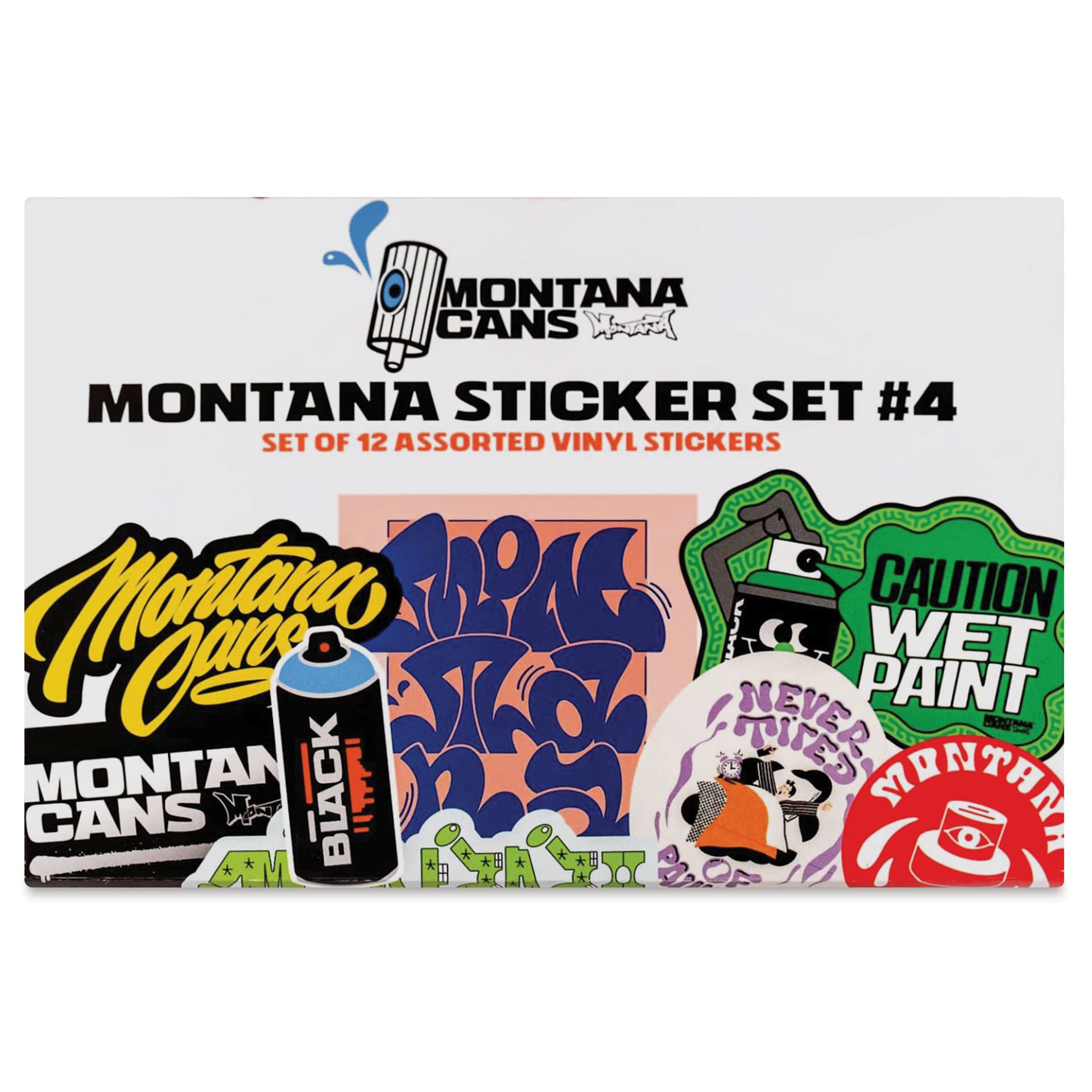 Montana Sticker Set - No. 4, Set of 12, front of packaging