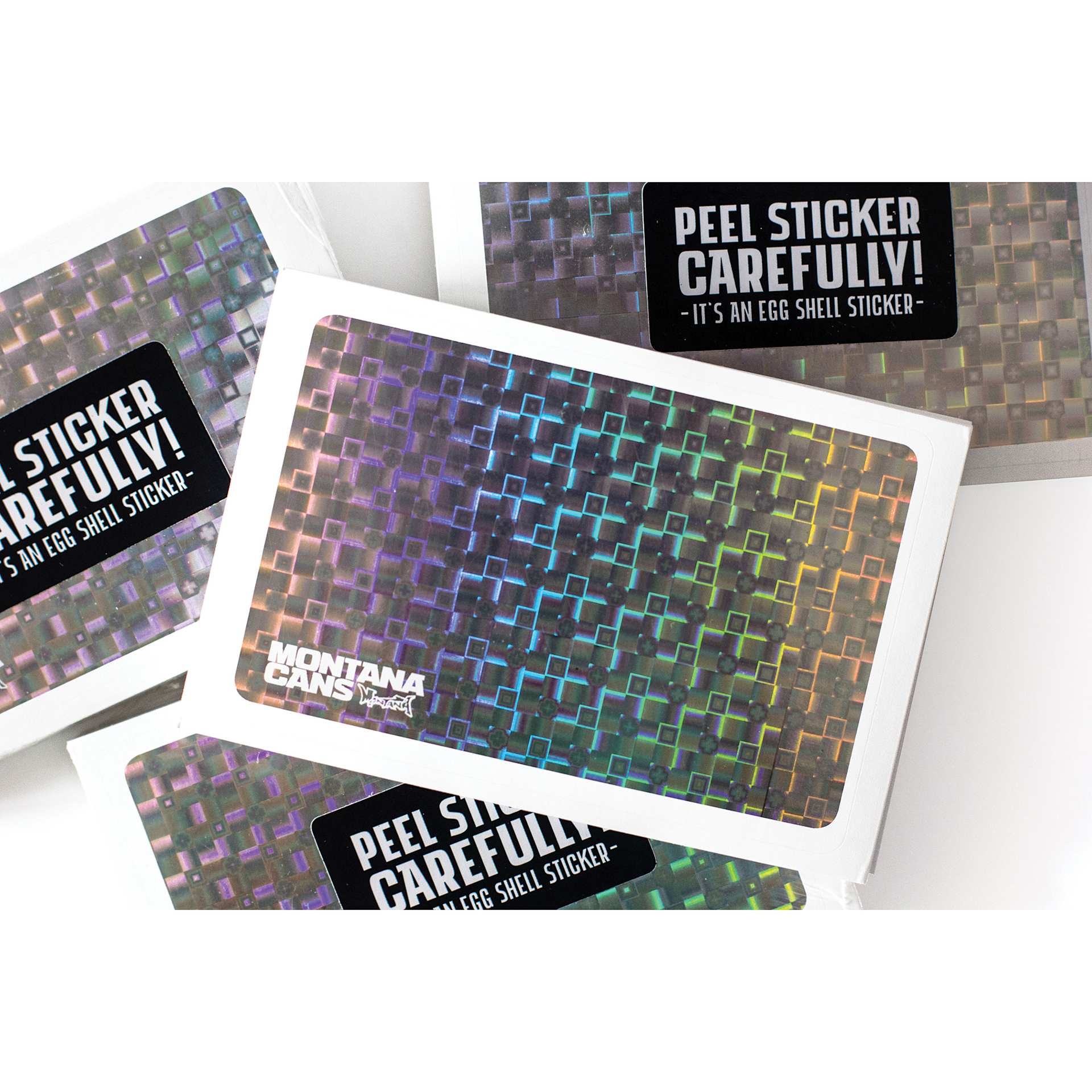 Montana Hologram Eggshell Stickers - 3D, Pkg of 50