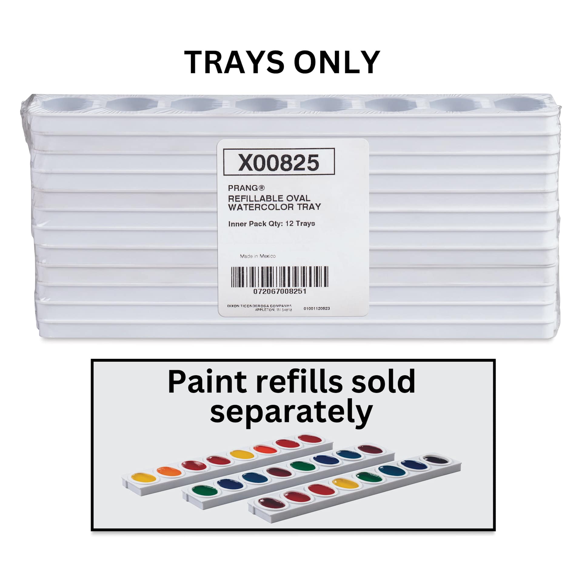 Trays only. Paint refills sold separately.