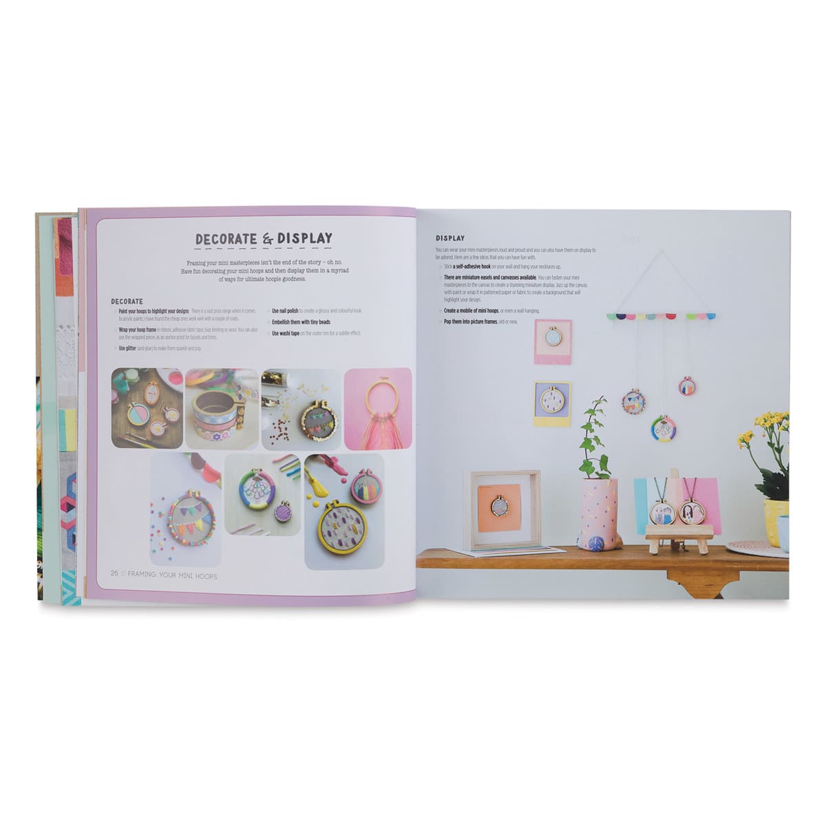 Mini Hoop Embroideries, Book Page